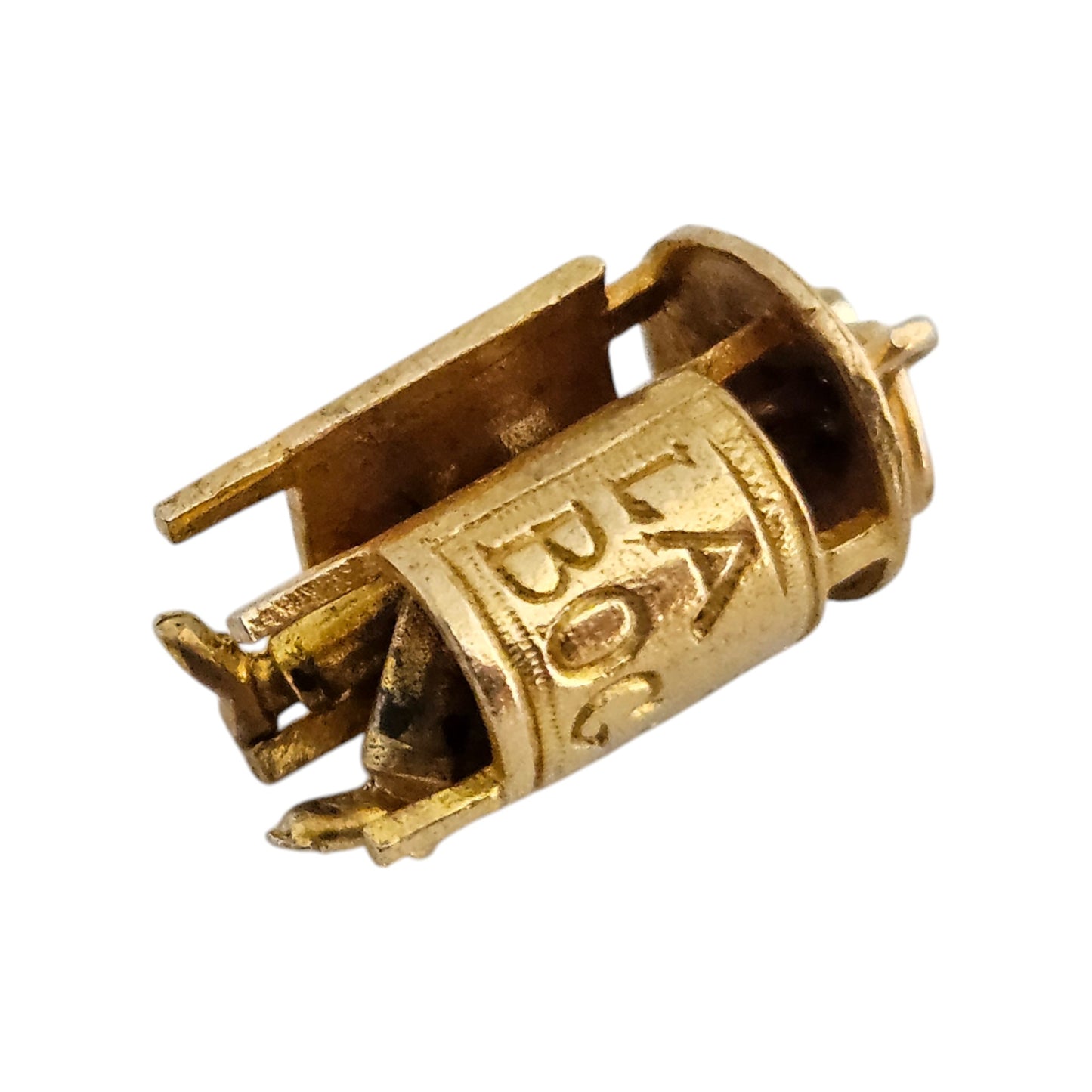 9ct 375 Yellow Gold La Bog Articulated Charm 1963 L 1.8 cm 2.9 g.