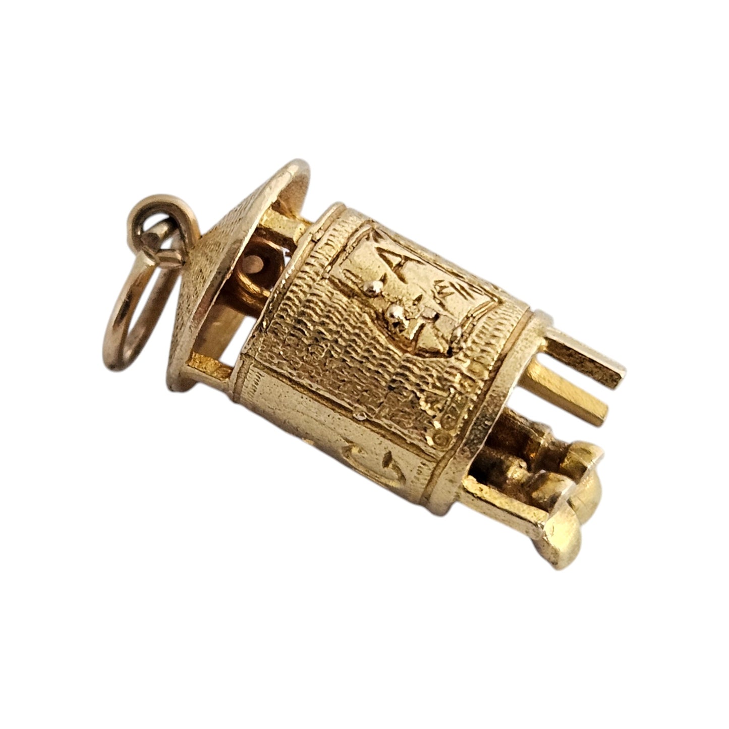 9ct 375 Yellow Gold La Bog Articulated Charm 1963 L 1.8 cm 2.9 g.