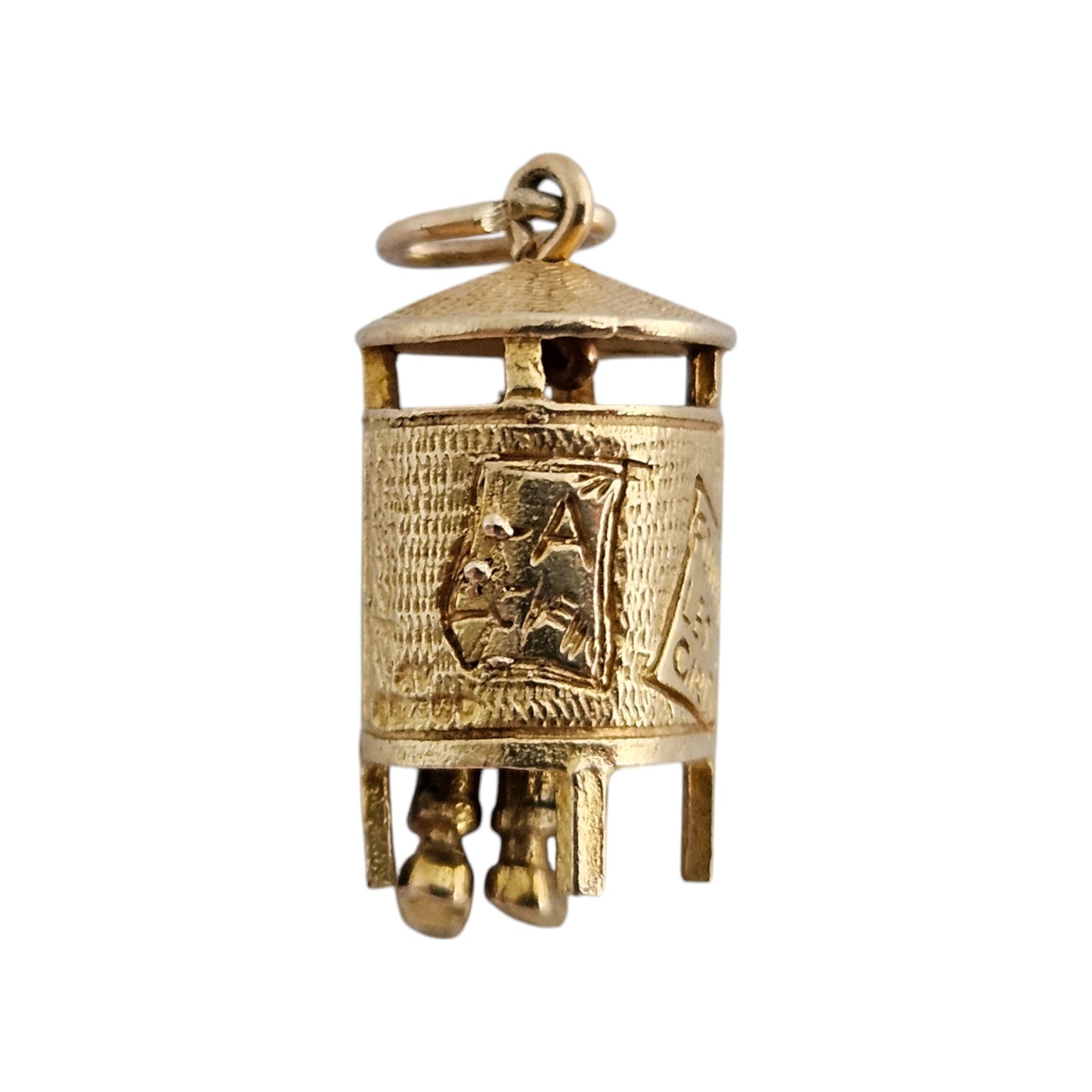 9ct 375 Yellow Gold La Bog Articulated Charm 1963 L 1.8 cm 2.9 g.