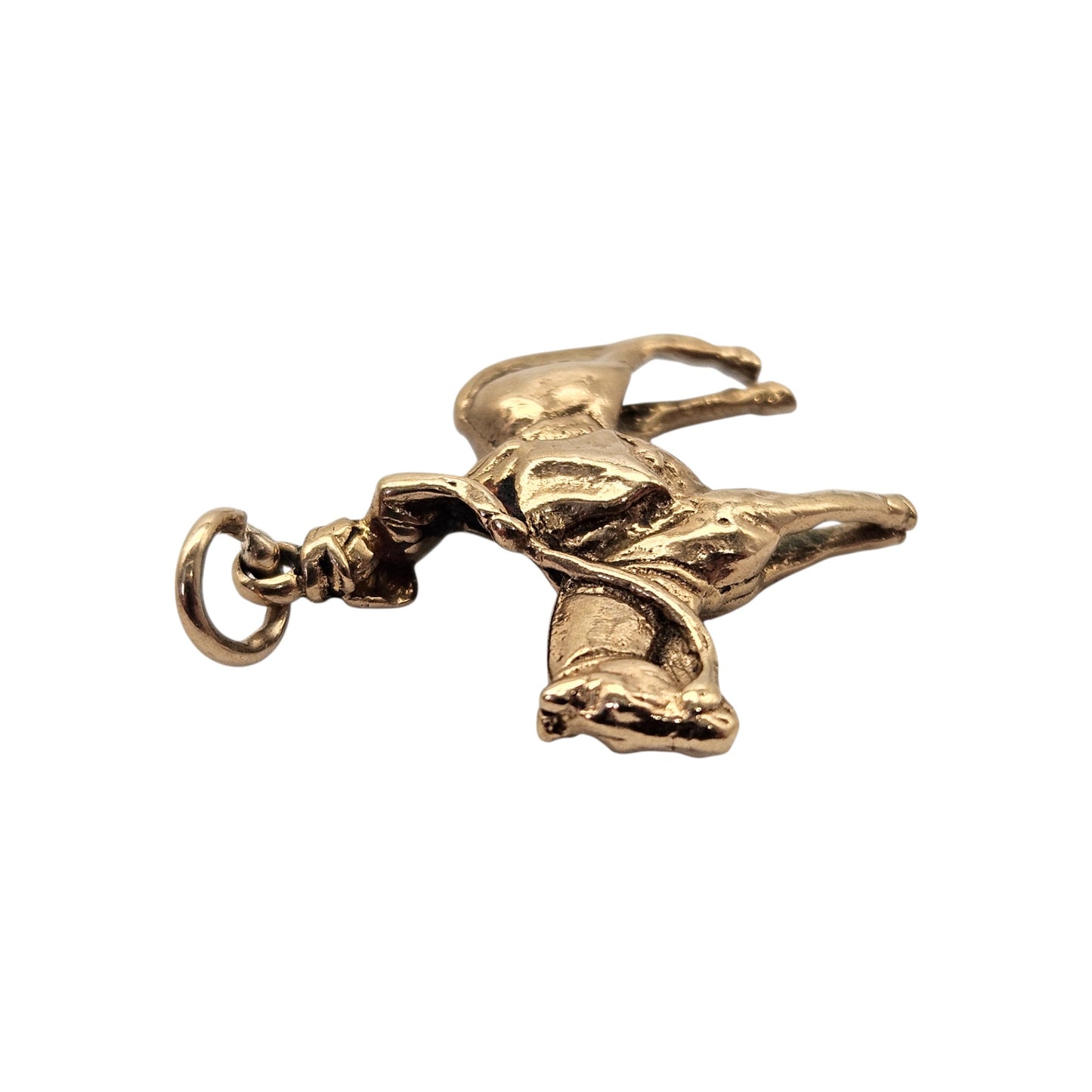 9ct 375 Yellow Gold Lady Godiva Charm 1954 L 1.9 cm 3.0 g.