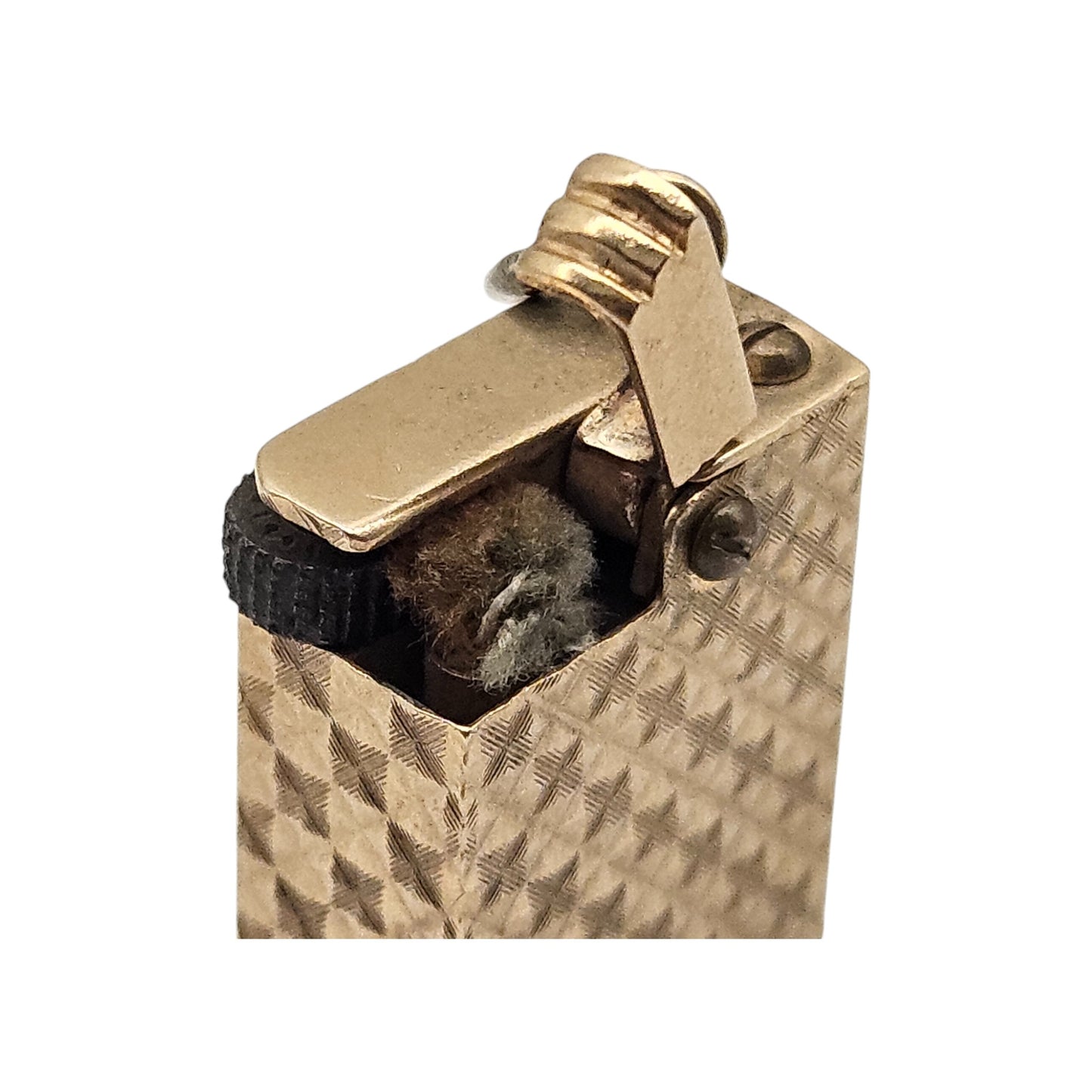Heavy 9ct 375 Yellow Gold Lighter Charm c.1970 L 2.0 cm 10.0 g