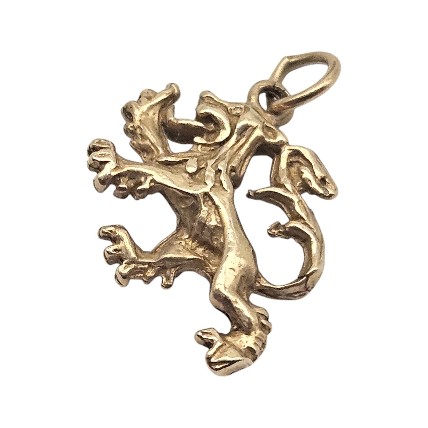 9ct 375 Yellow Gold Lion Charm L 1.5 cm 1.4 g.