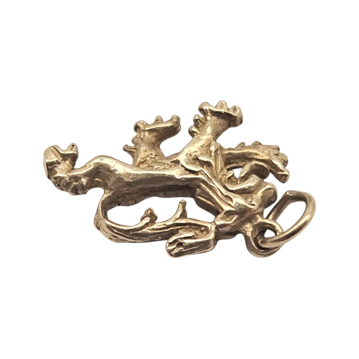 9ct 375 Yellow Gold Lion Charm L 1.5 cm 1.4 g.