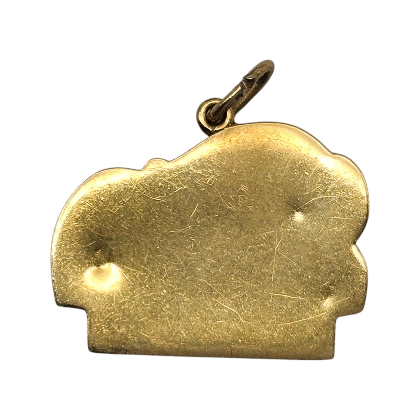 Unusual 9ct Yellow Gold Lucerne Lion Charm L 1.9 cm 1.2 g.