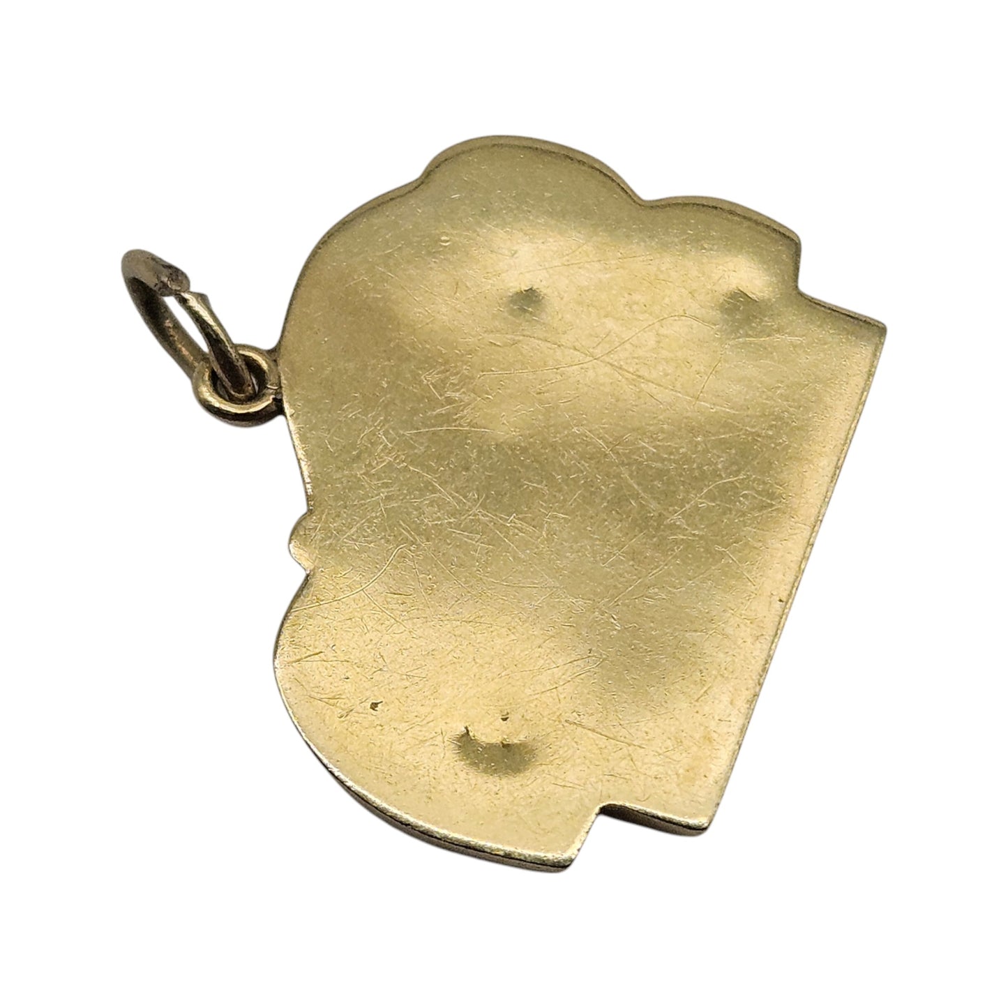 Unusual 9ct Yellow Gold Lucerne Lion Charm L 1.9 cm 1.2 g.