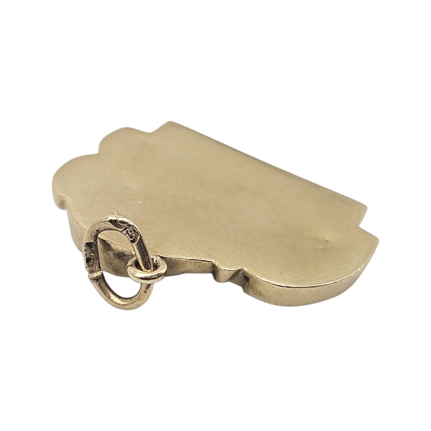Unusual 9ct Yellow Gold Lucerne Lion Charm L 1.9 cm 1.2 g.