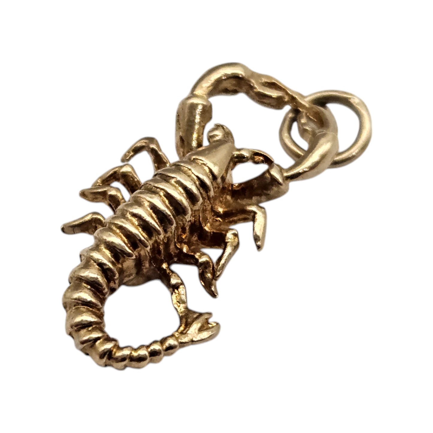 9ct 375 Yellow Gold Lobster Charm 1977 L 1.9 cm 1.5 g.