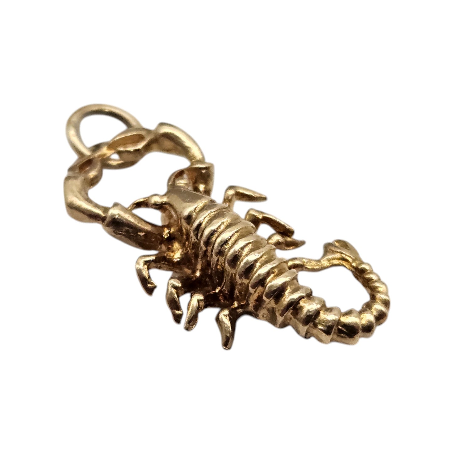 9ct 375 Yellow Gold Lobster Charm 1977 L 1.9 cm 1.5 g.