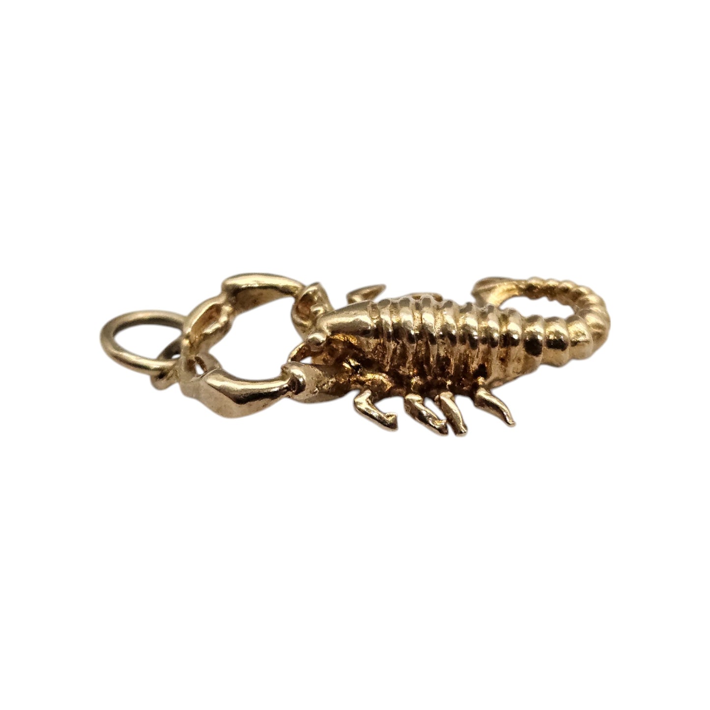 9ct 375 Yellow Gold Lobster Charm 1977 L 1.9 cm 1.5 g.
