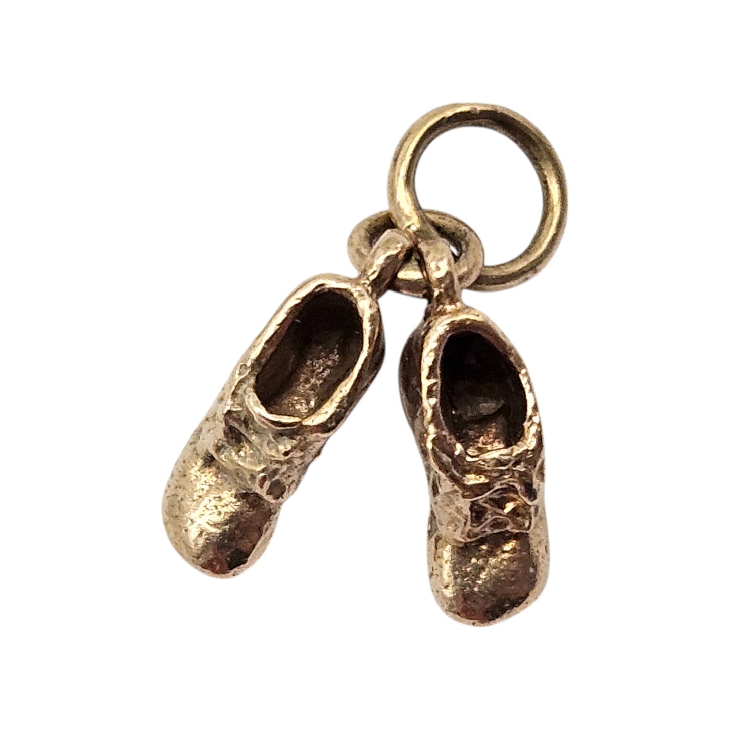 9ct 375 Yellow Gold Pair Of Lucky Boots Charm 1963 L 8 mm 1.6 g.