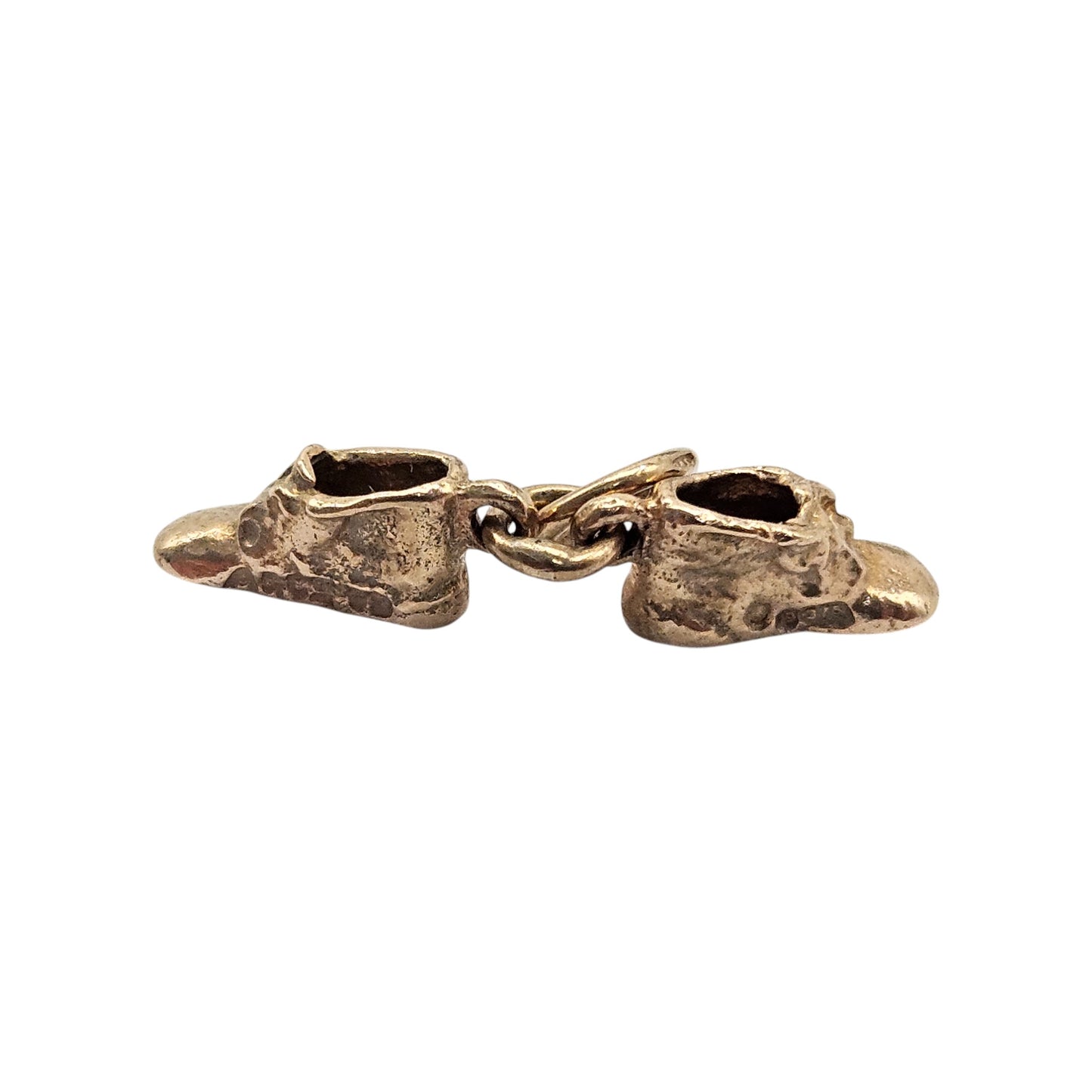 9ct 375 Yellow Gold Pair Of Lucky Boots Charm 1963 L 8 mm 1.6 g.