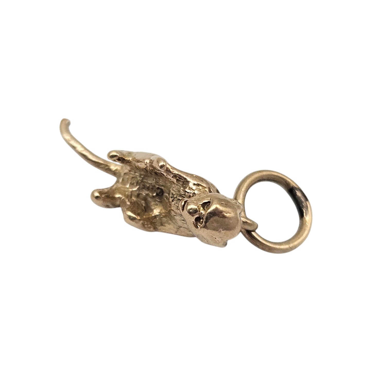 9ct 375 Yellow Gold Monkey Charm 1947 L 1.5 cm 1.5 g.
