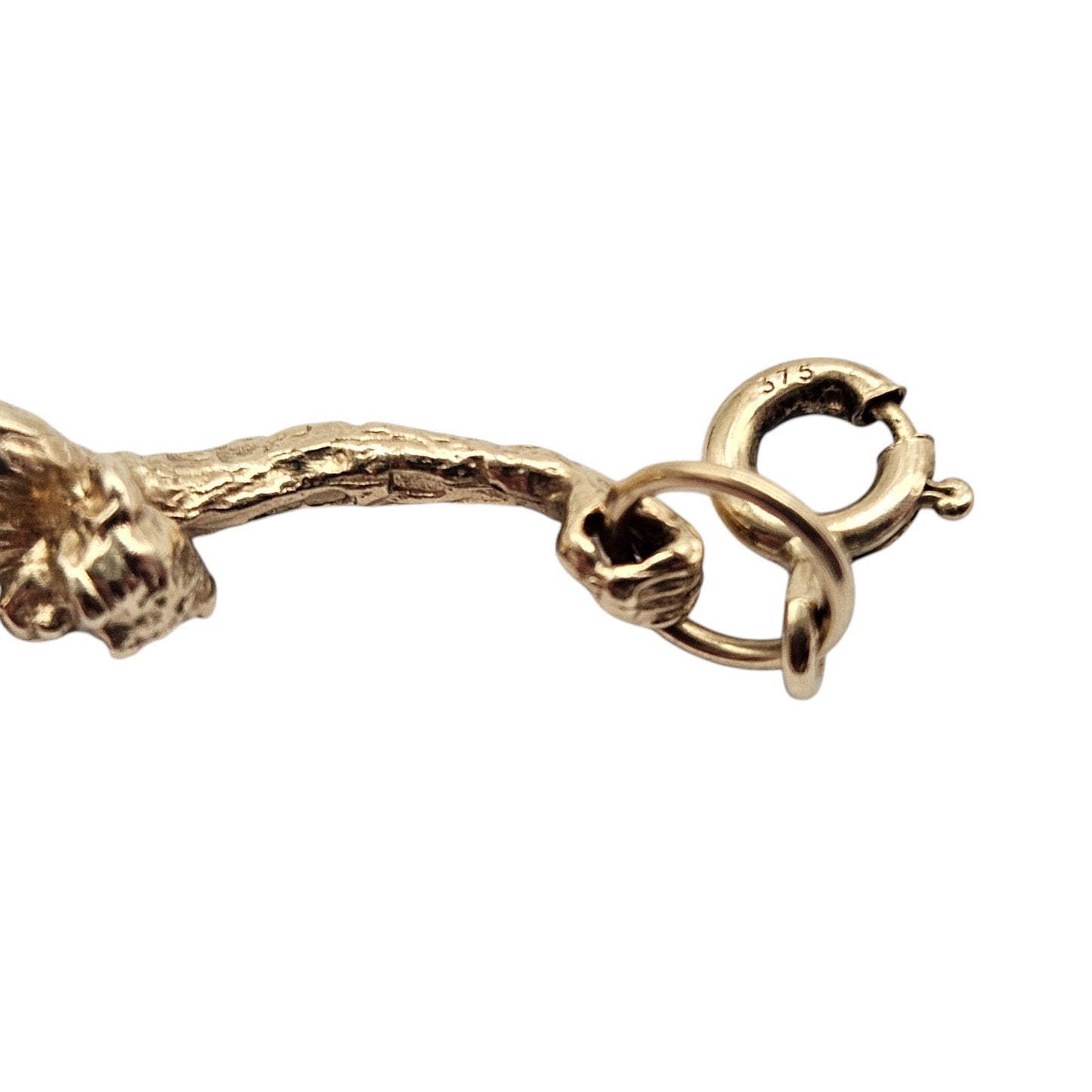 9ct 375 Yellow Gold Monkey Charm L 2.6 cm 2.6 g.