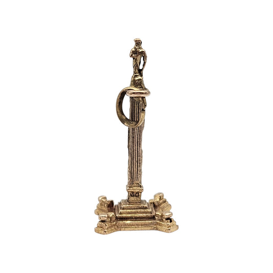 9ct 375 Yellow Gold Nelson's Column Charm 1964 L 2.8 cm 2.7 g.