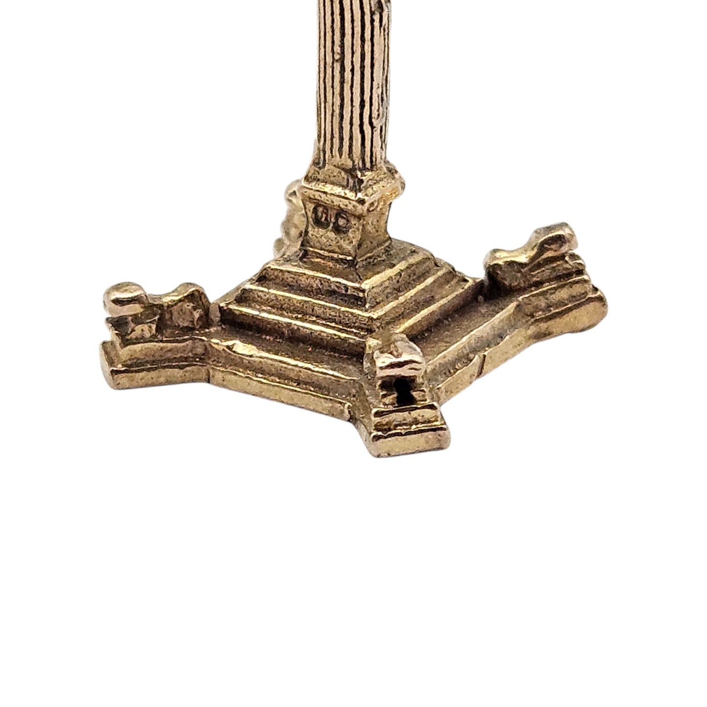 9ct 375 Yellow Gold Nelson's Column Charm 1964 L 2.8 cm 2.7 g.