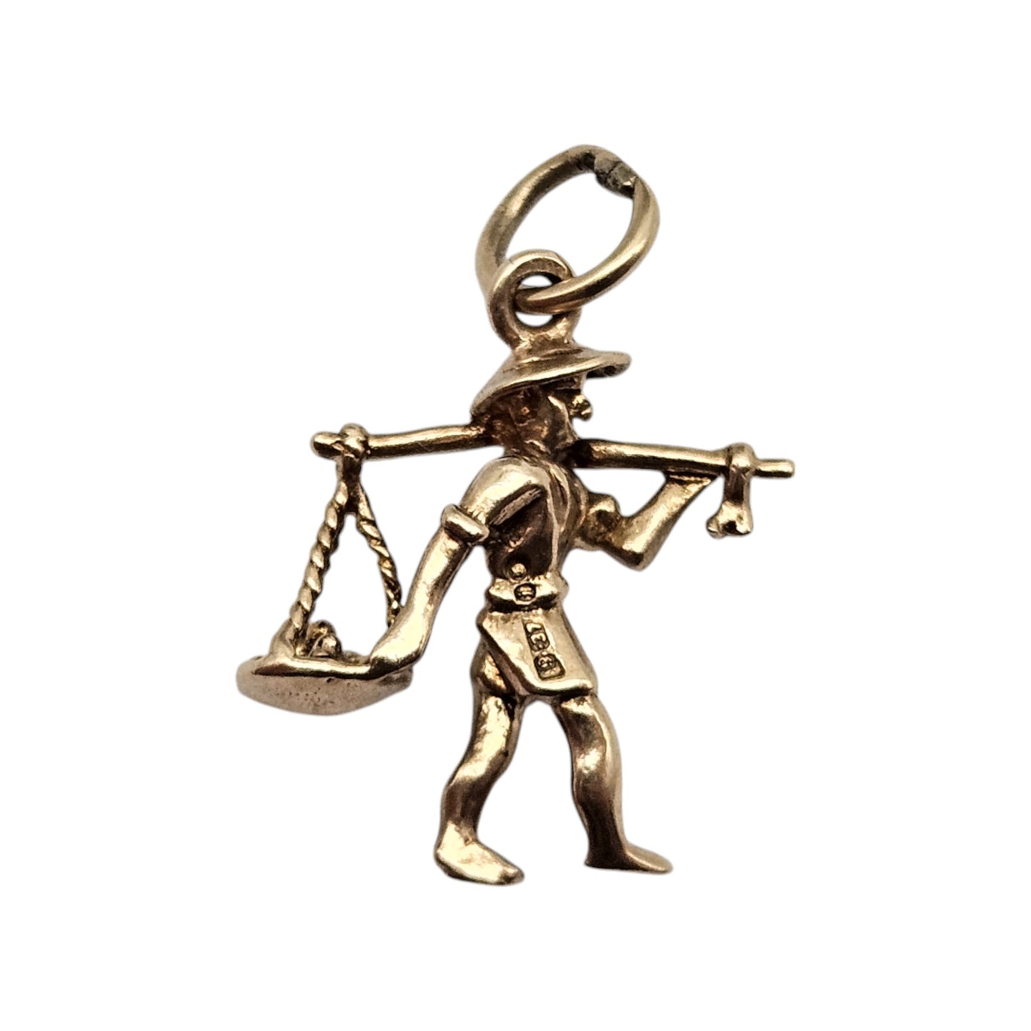 9ct yellow gold Oriental Man Charm