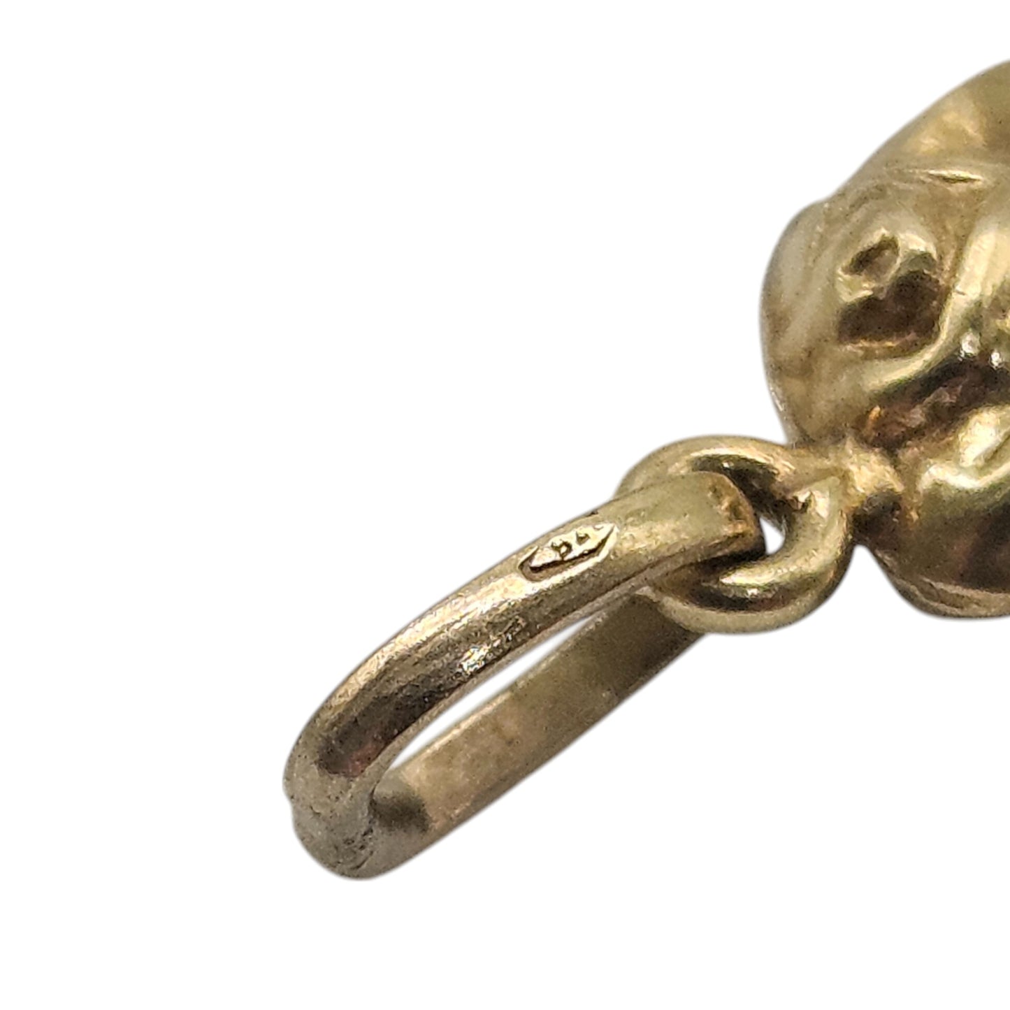 9ct 375 Yellow Gold Rose Charm L 1.4 cm 0.8 g.