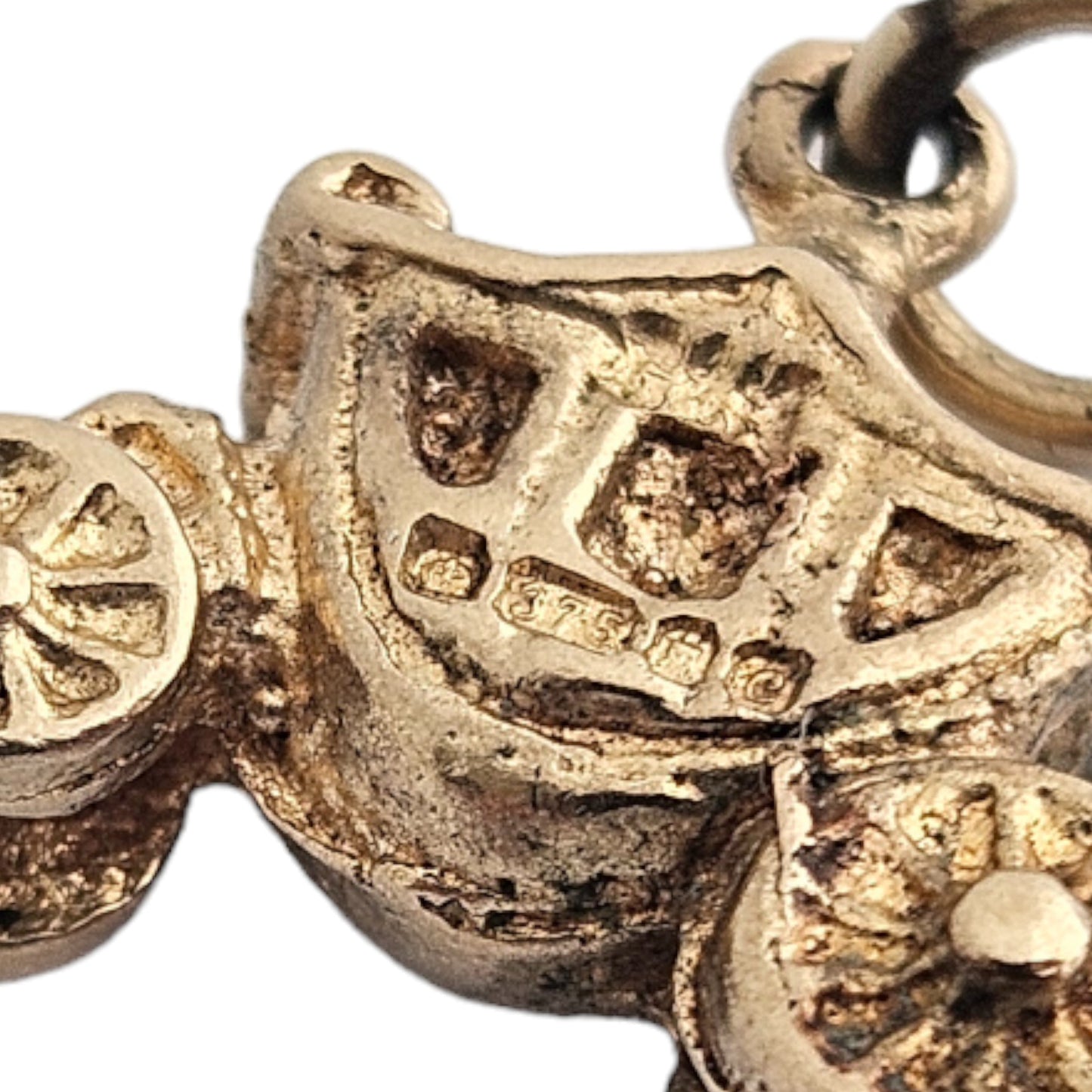 9ct 375 Yellow Gold Royal Carriage Charm 1977 L 1.4 cm 2.6 g
