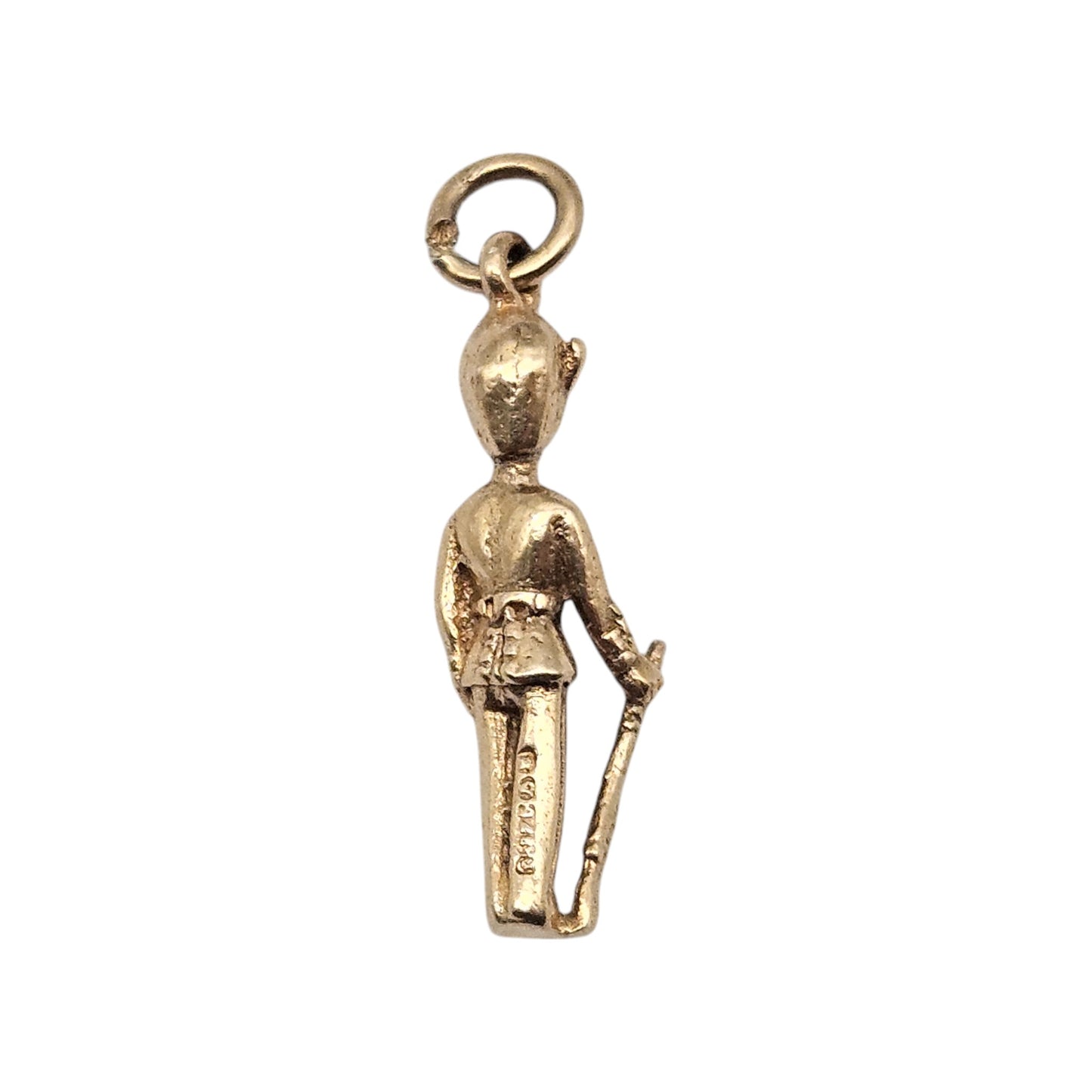 9ct 375 Yellow Gold Royal Guard Charm 1957 L 1.8 cm 1.2 g.