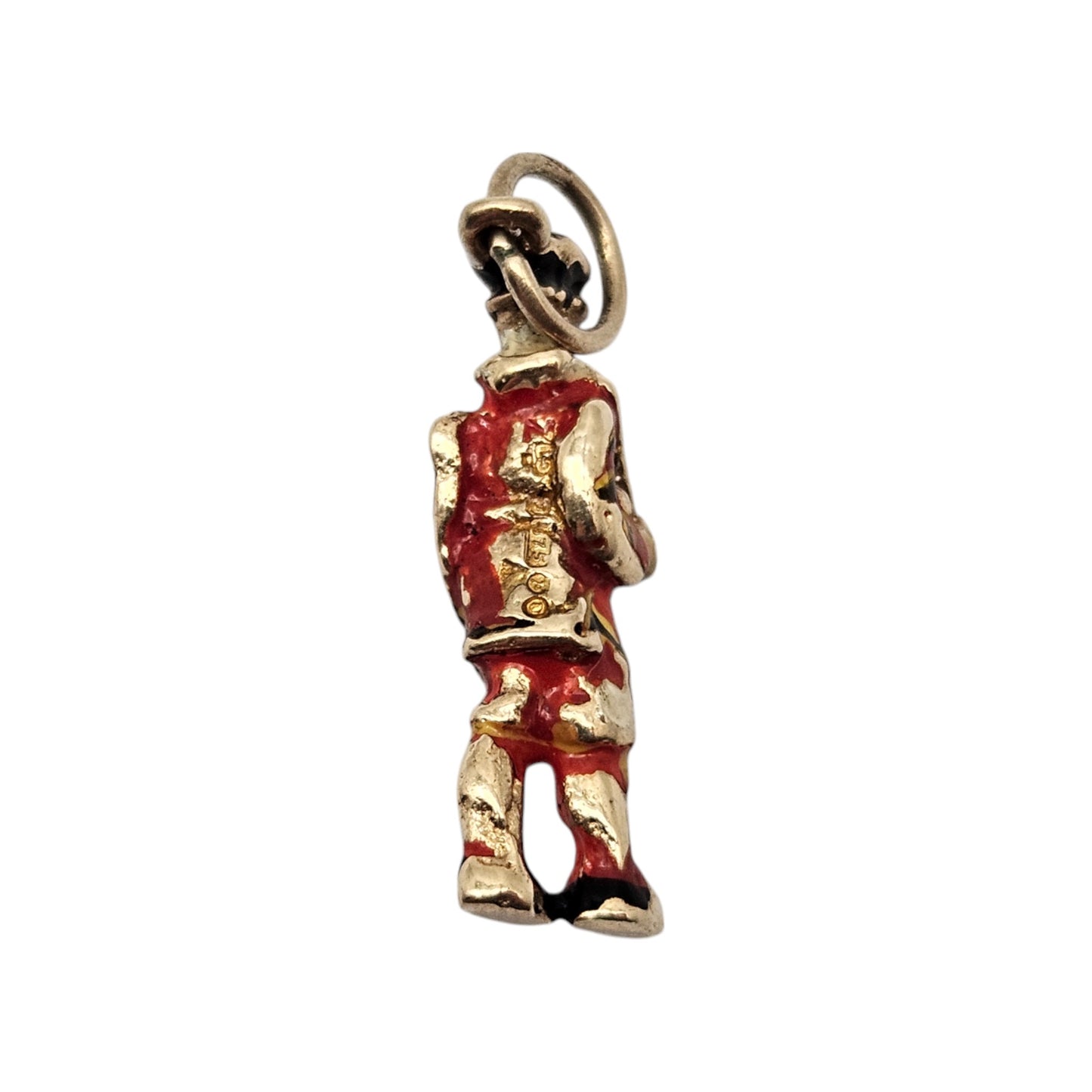 9ct 375 Yellow Gold Royal Guard Charm 1970 L 1.9 cm 2.0 g.