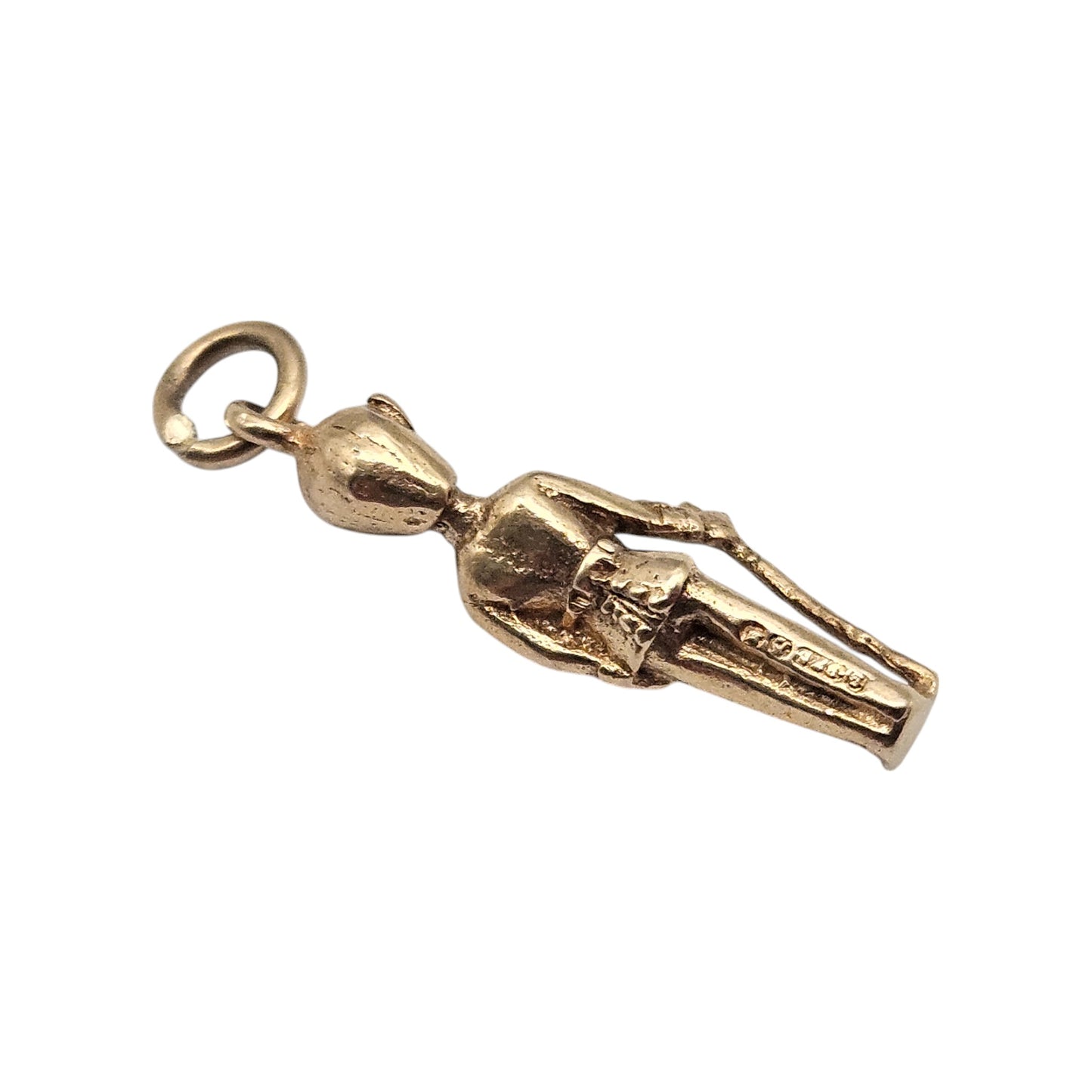 9ct 375 Yellow Gold Royal Guard Charm 1957 L 1.8 cm 1.2 g.