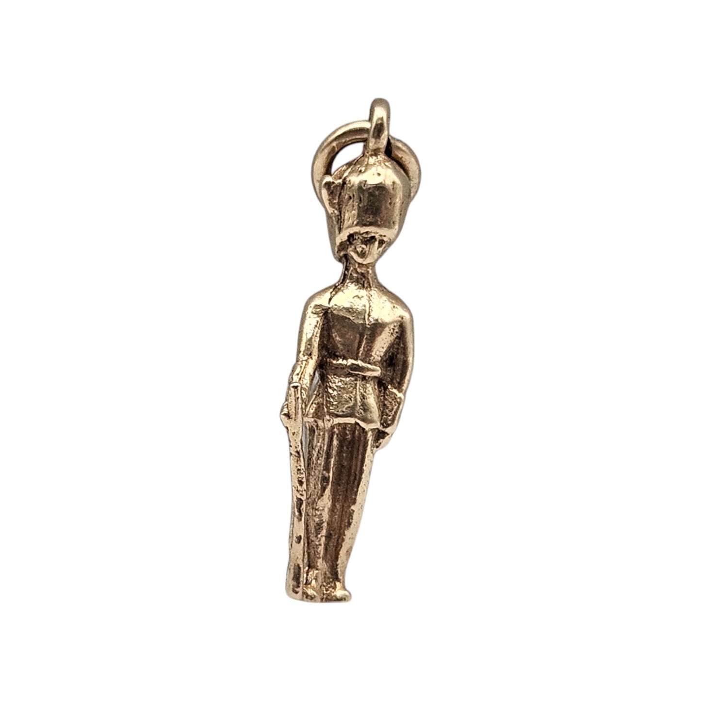 9ct 375 Yellow Gold Royal Guard Charm 1957 L 1.8 cm 1.2 g.