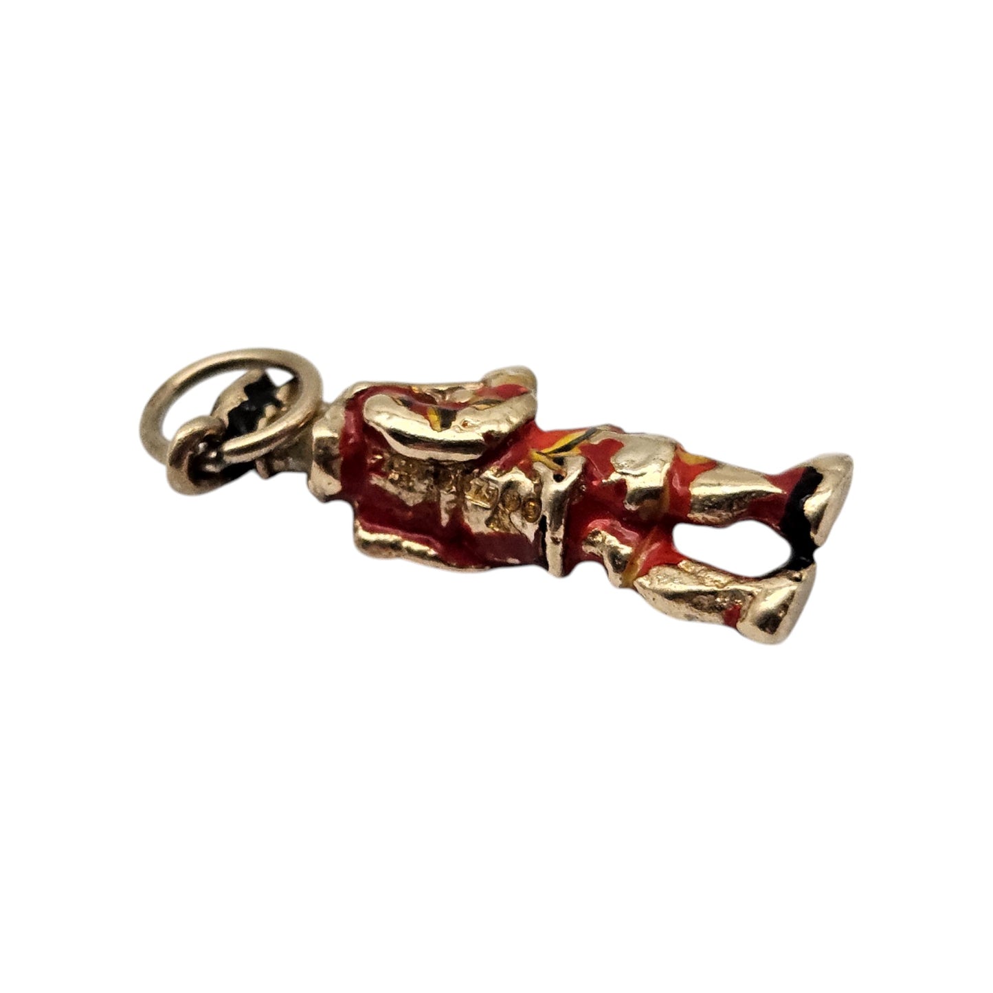 9ct 375 Yellow Gold Royal Guard Charm 1970 L 1.9 cm 2.0 g.