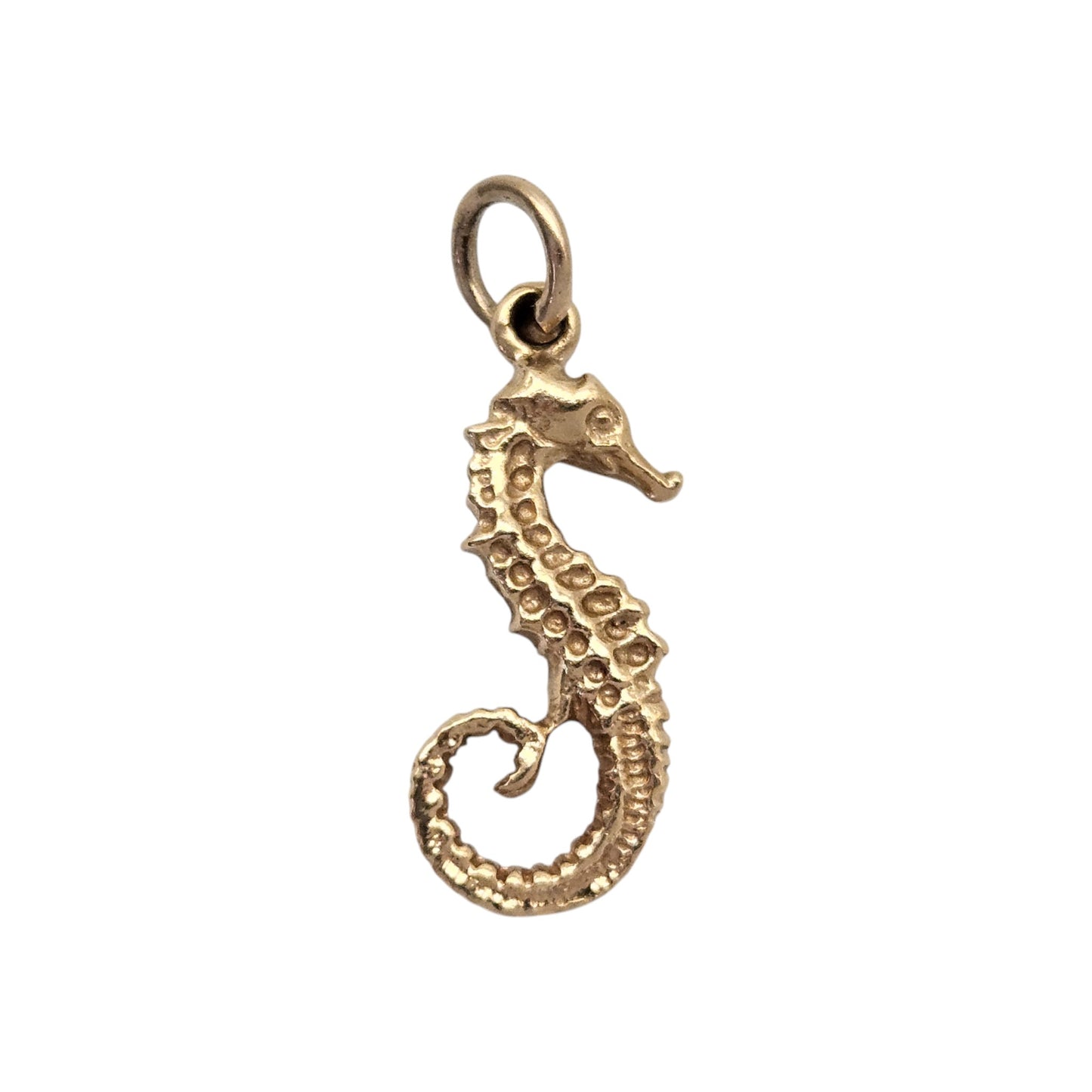 9ct Yellow Gold Seahorse Charm L 1.9 cm 2.0 g.
