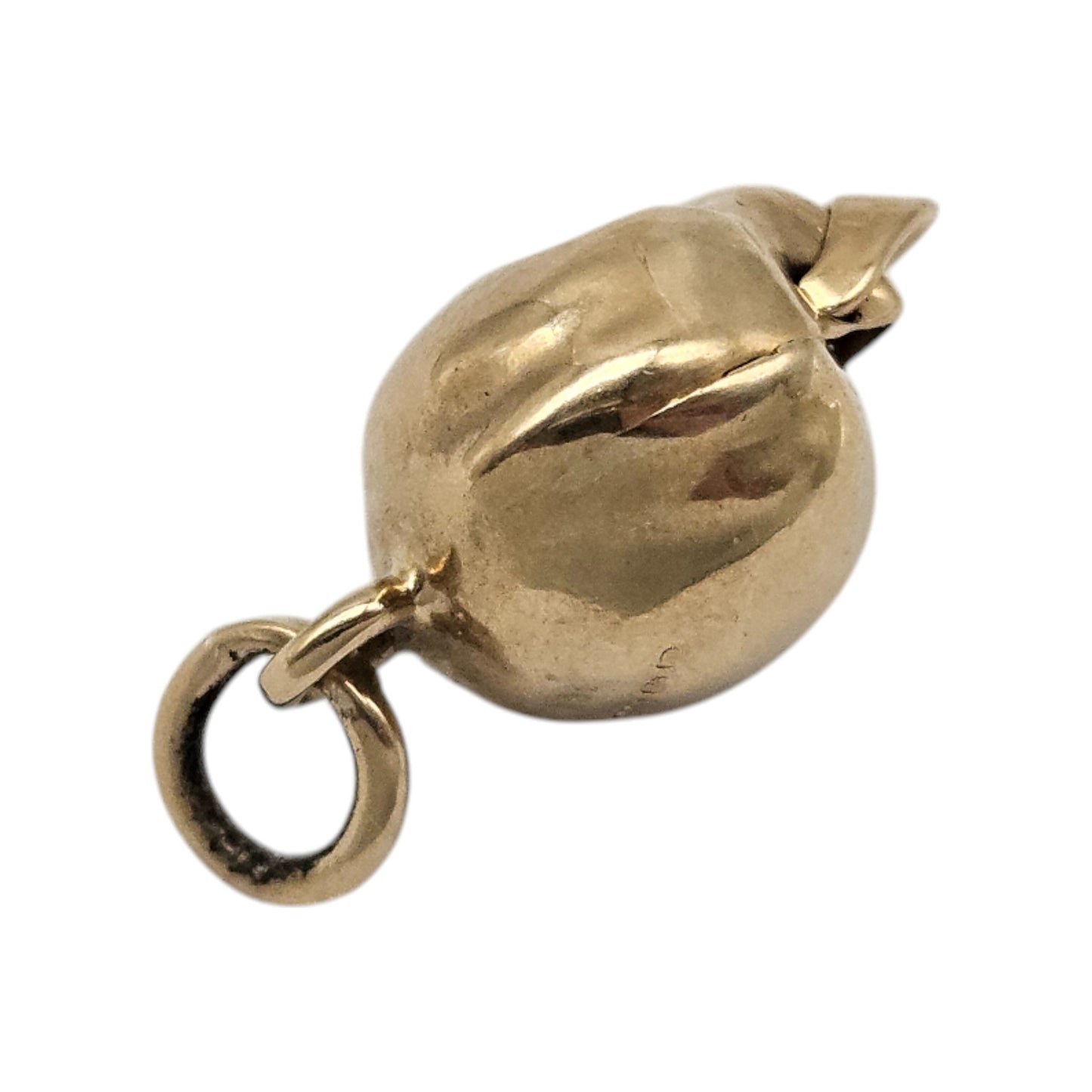 Unusual 9ct 375 Yellow Gold Skull Articulated Charm c.1960 L 1.4 cm 1.3 g.