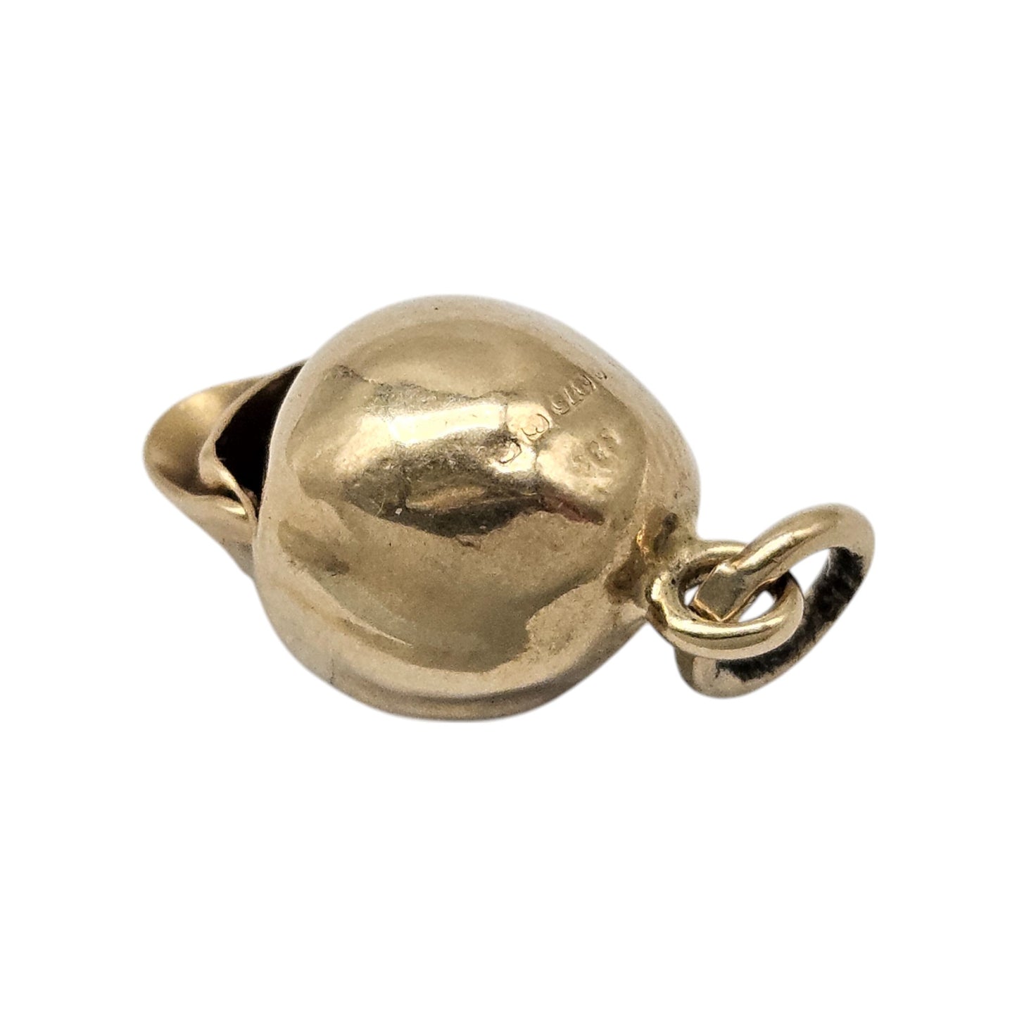 Unusual 9ct 375 Yellow Gold Skull Articulated Charm c.1960 L 1.4 cm 1.3 g.