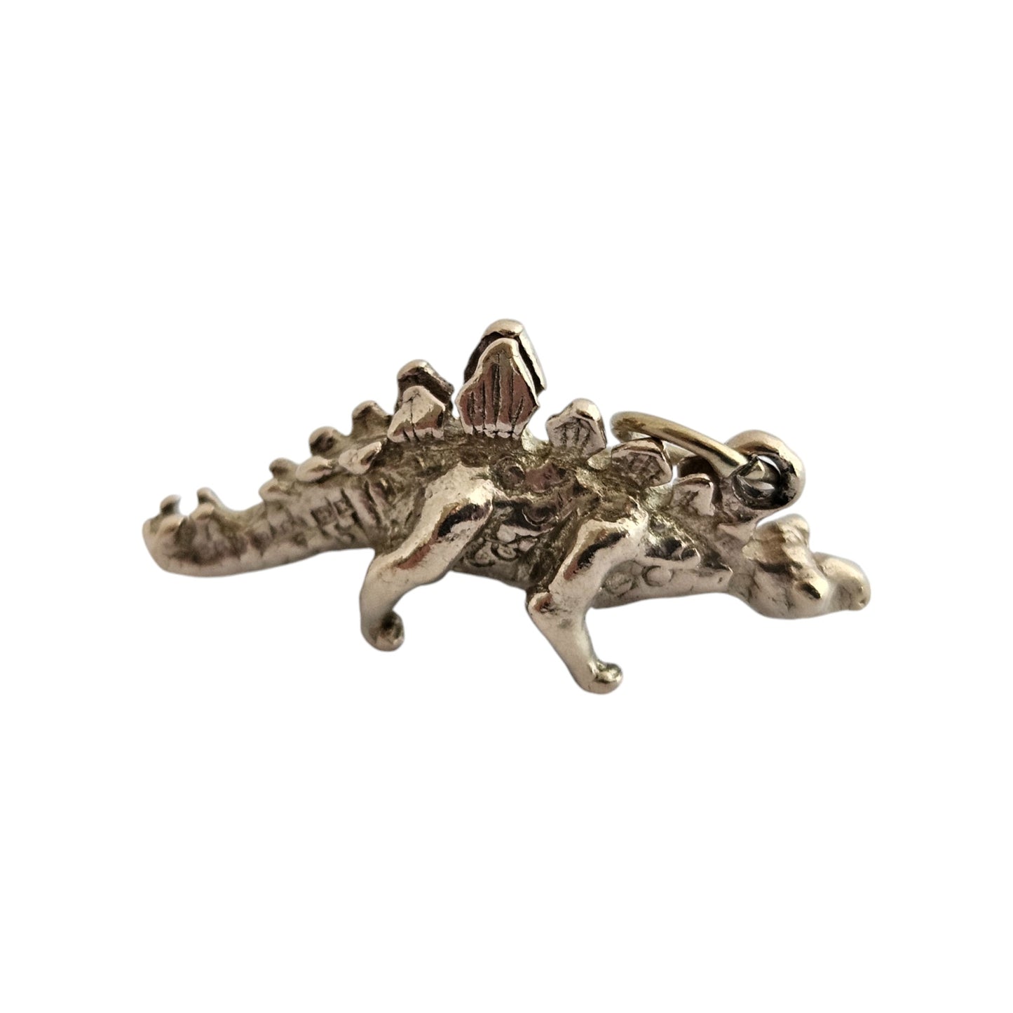 9ct 375 Yellow Gold Stegosaurus Dinosaur Charm 1959 L 2.4 cm 3.5 g.