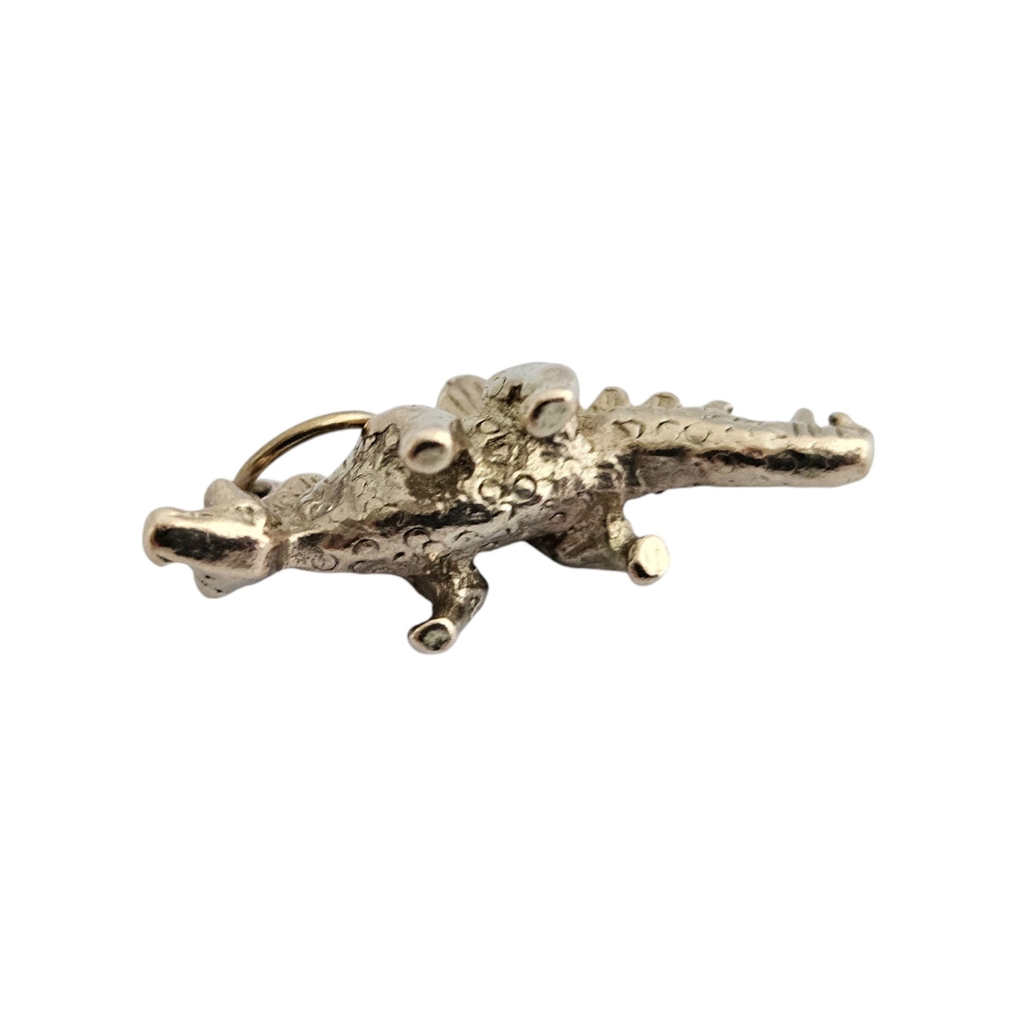 9ct 375 Yellow Gold Stegosaurus Dinosaur Charm 1959 L 2.4 cm 3.5 g.
