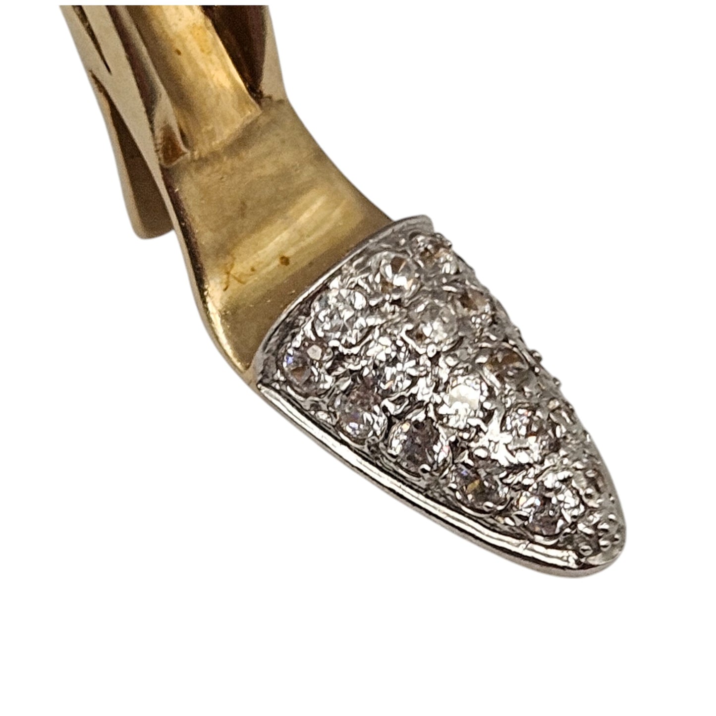 9ct Yellow Gold Stiletto Shoe Charm L 2.5 cm 3.8 g.