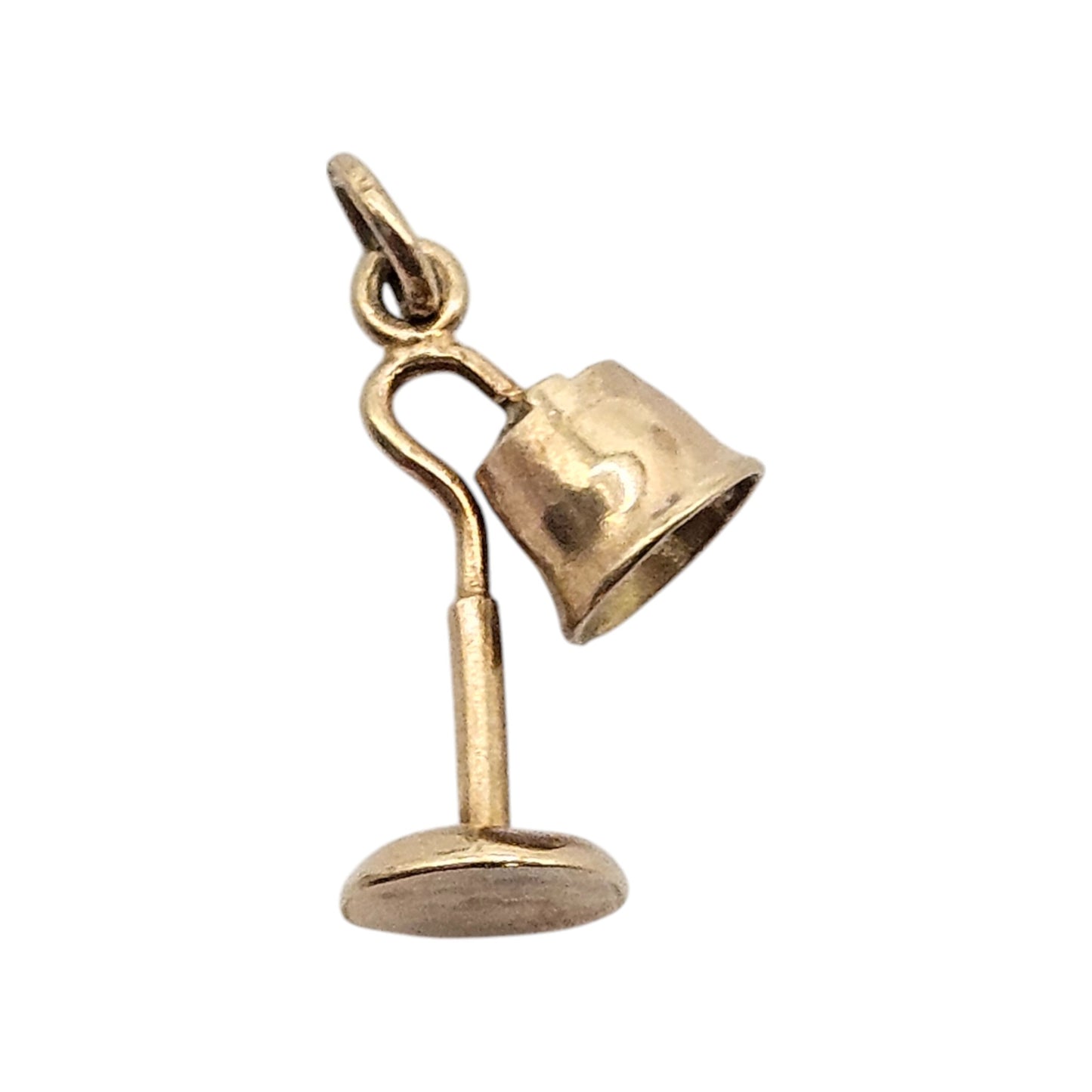 9ct Yellow Gold Table Lamp Charm c.1960's L 1.2 cm 0.7 g.
