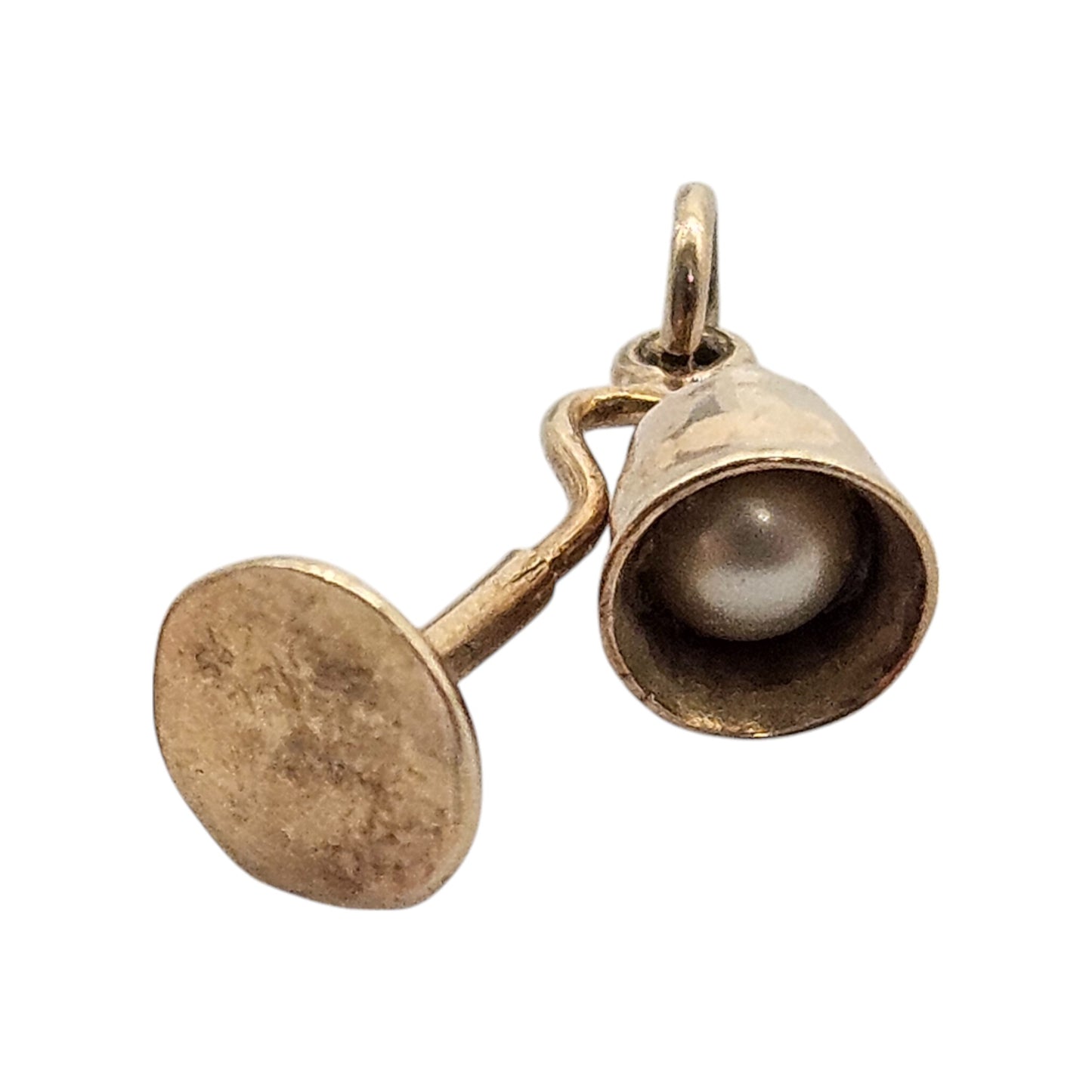 9ct Yellow Gold Table Lamp Charm c.1960's L 1.2 cm 0.7 g.
