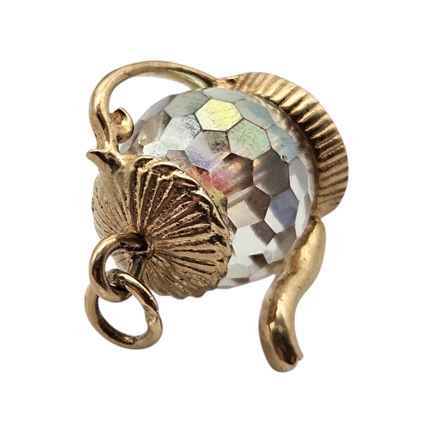 9ct 375 Yellow Gold Teapot Charm c.1971 L 1.7 cm 4.9 g.