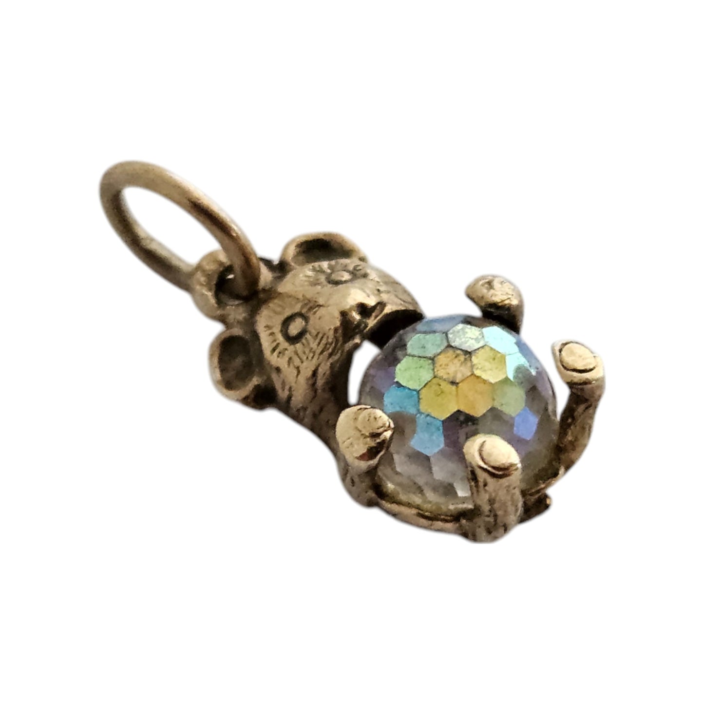 9ct 375 Yellow Gold Teddy Bear Charm 1990 L 1.1 cm 1.4 g.