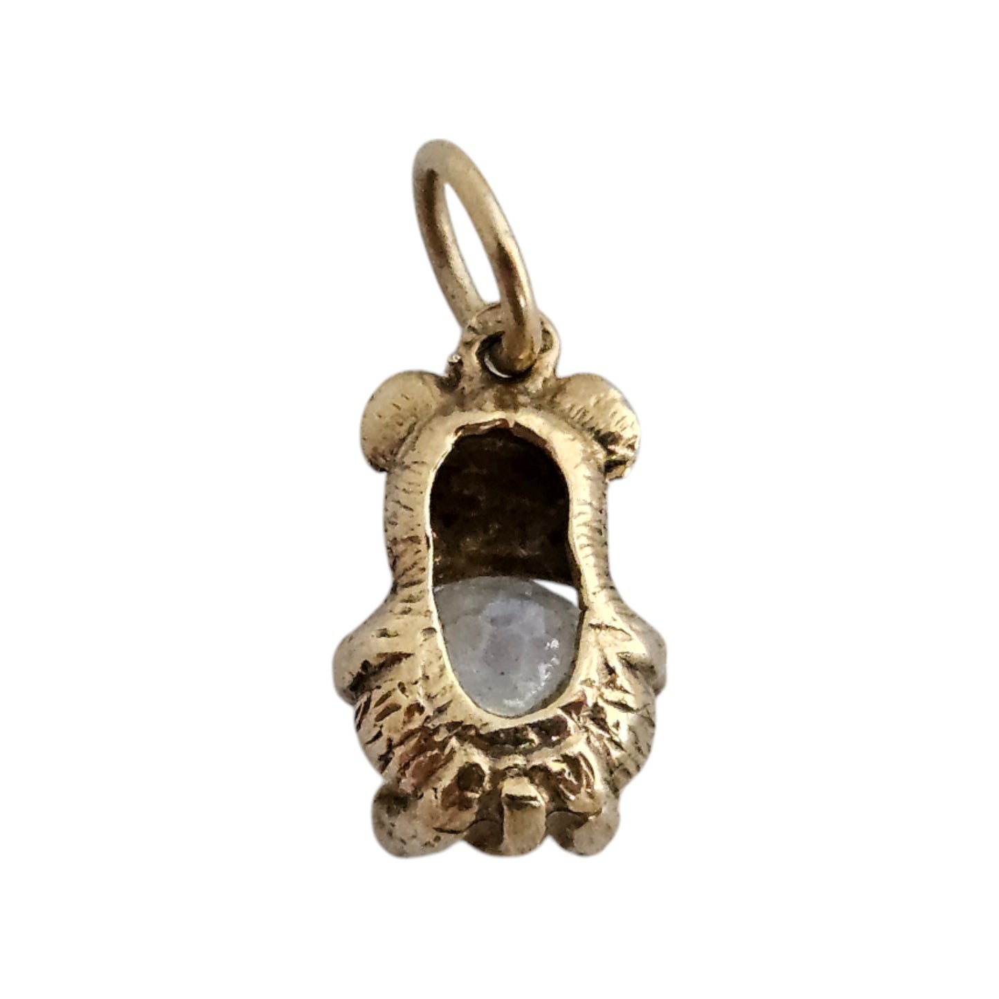9ct 375 Yellow Gold Teddy Bear Charm 1990 L 1.1 cm 1.4 g.