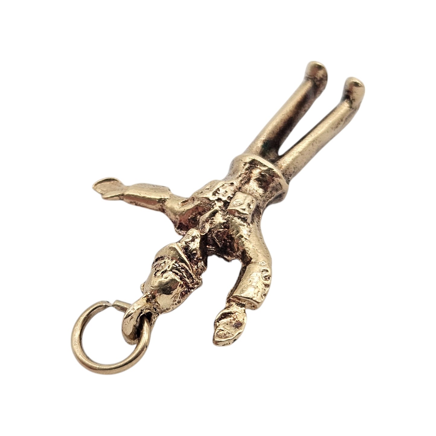 9ct 375 Yellow Gold Traffic Policeman 1975 L 2.5 cm 3.8 g.