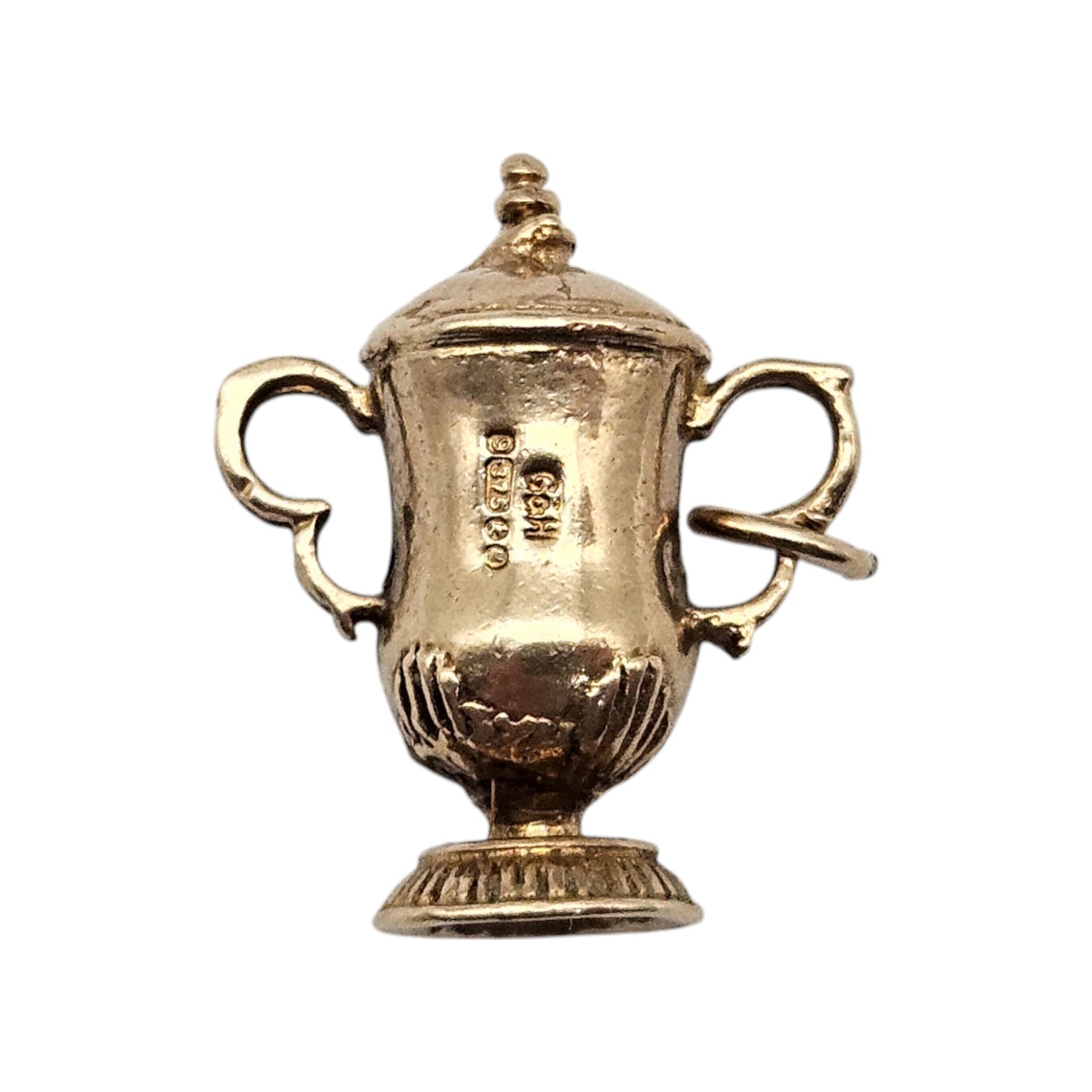 9ct 375 Yellow Gold Trophy Cup Charm 1965 L 2.0 cm 3.5 g.