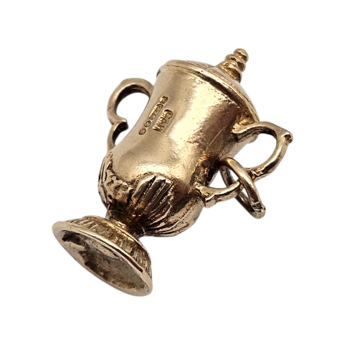 9ct 375 Yellow Gold Trophy Cup Charm 1965 L 2.0 cm 3.5 g.