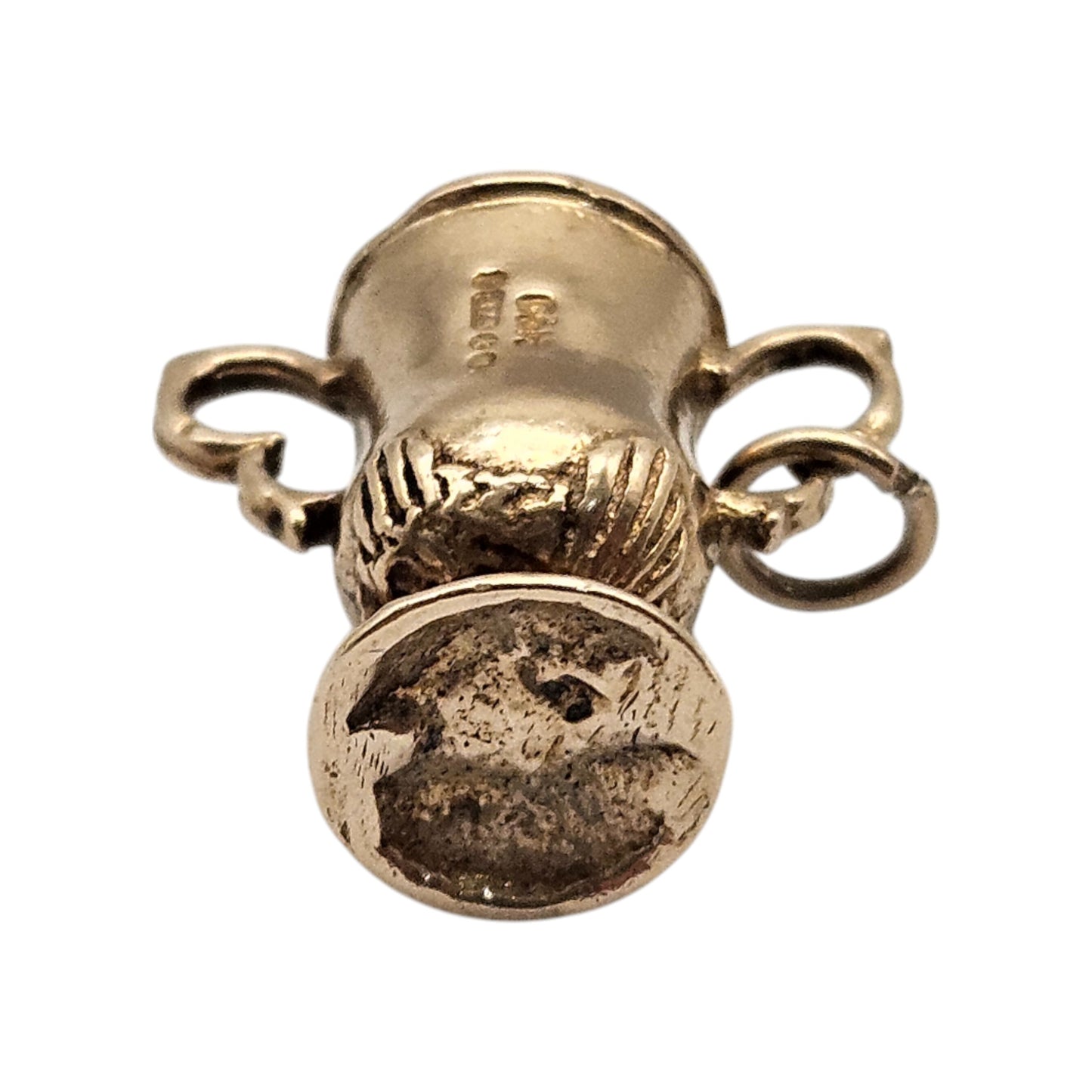 9ct 375 Yellow Gold Trophy Cup Charm 1965 L 2.0 cm 3.5 g.
