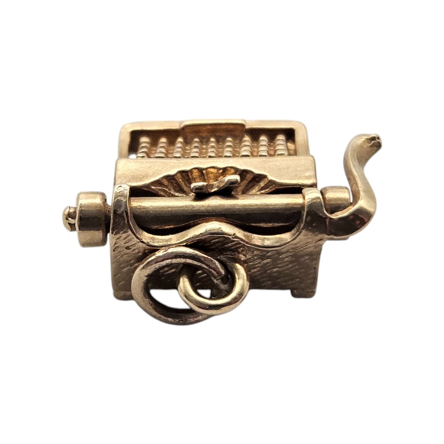 9ct Yellow Gold Typewriter Charm c.1970's L 1.6 cm 3.9 g.