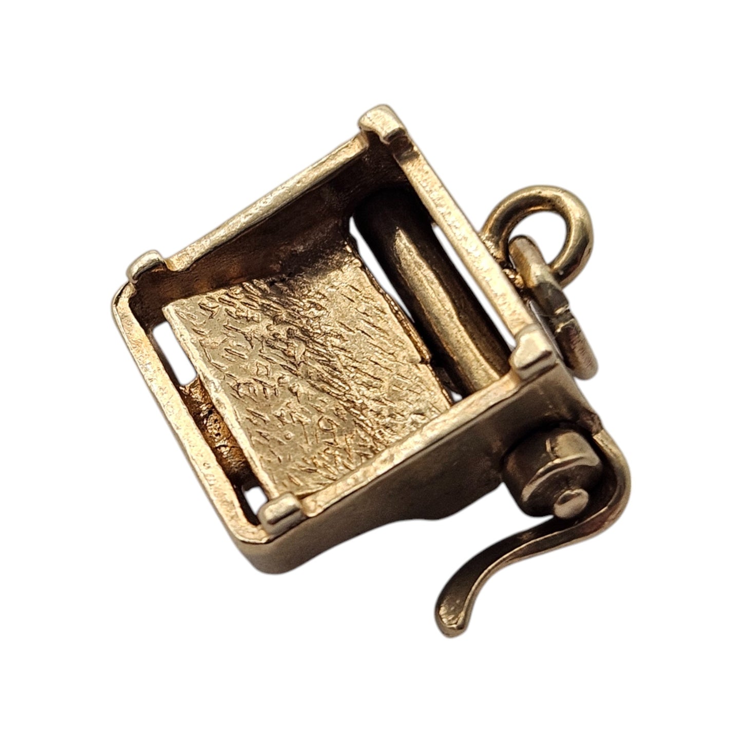9ct Yellow Gold Typewriter Charm c.1970's L 1.6 cm 3.9 g.