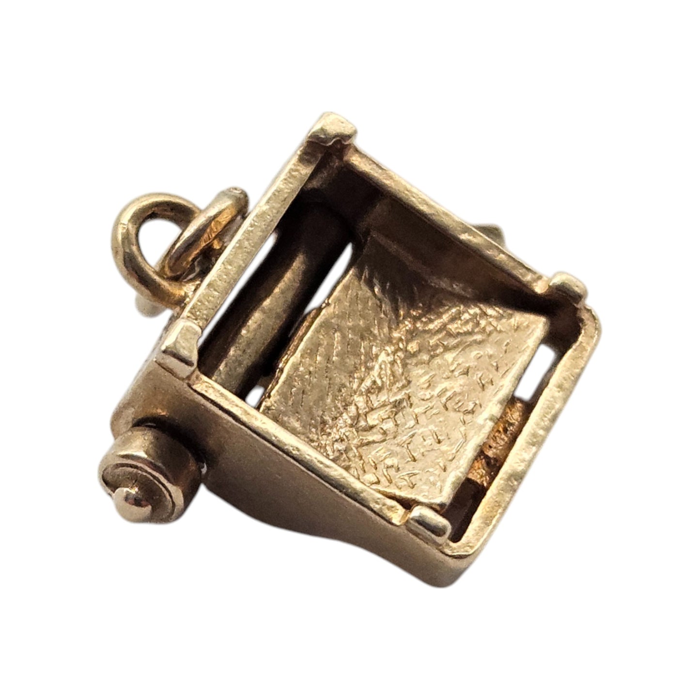 9ct Yellow Gold Typewriter Charm c.1970's L 1.6 cm 3.9 g.