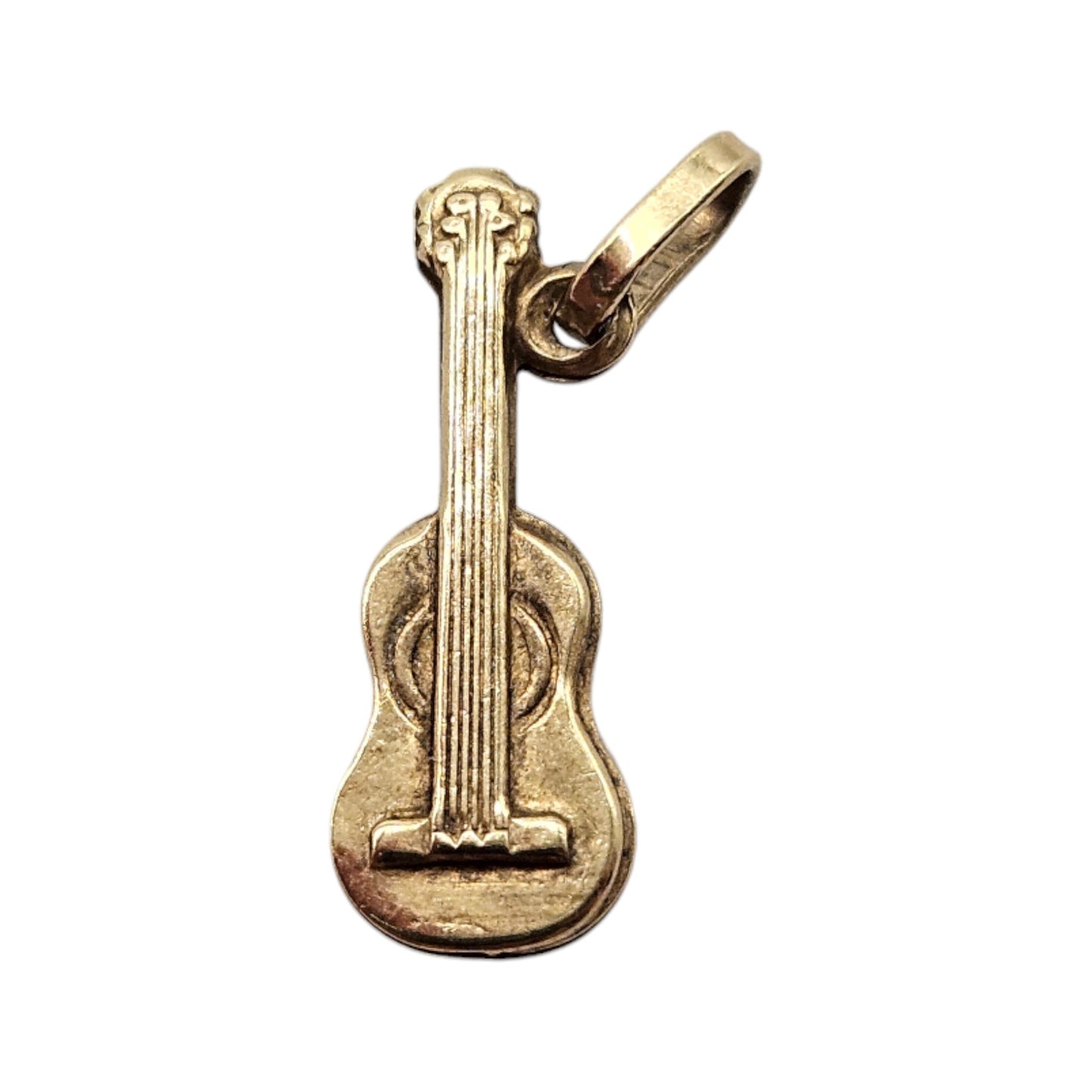 9ct Yellow Gold Violin Charm L 1.5 cm 0.3 g.
