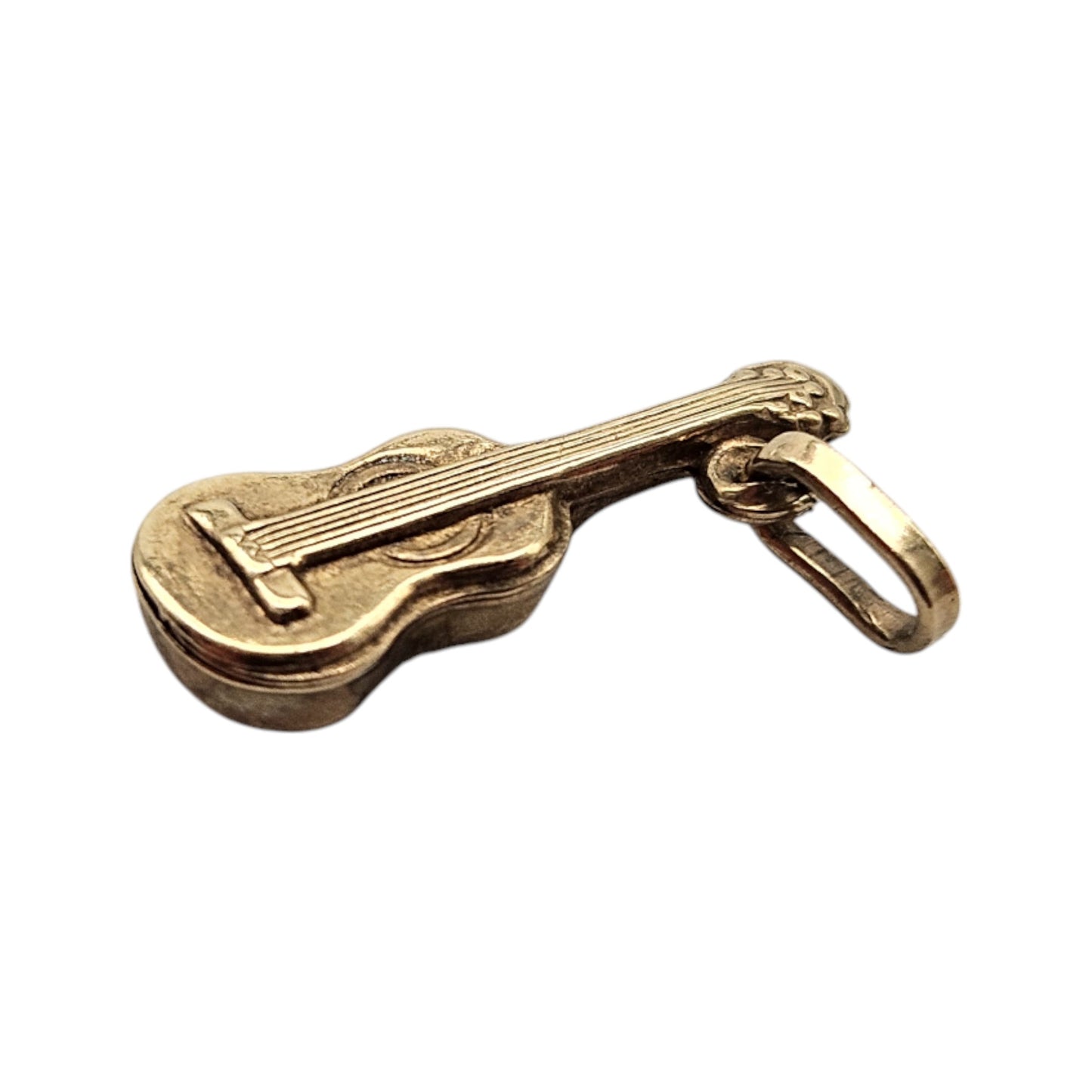 9ct Yellow Gold Violin Charm L 1.5 cm 0.3 g.