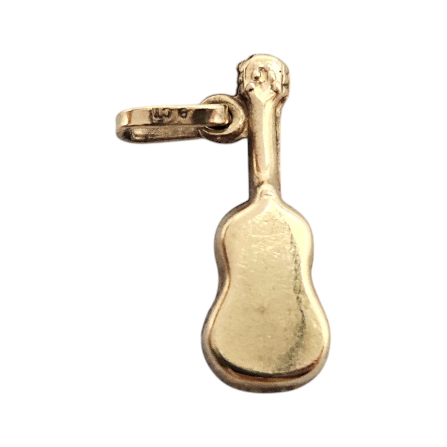 9ct Yellow Gold Violin Charm L 1.5 cm 0.3 g.