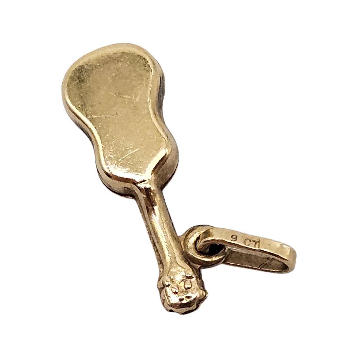 9ct Yellow Gold Violin Charm L 1.5 cm 0.3 g.