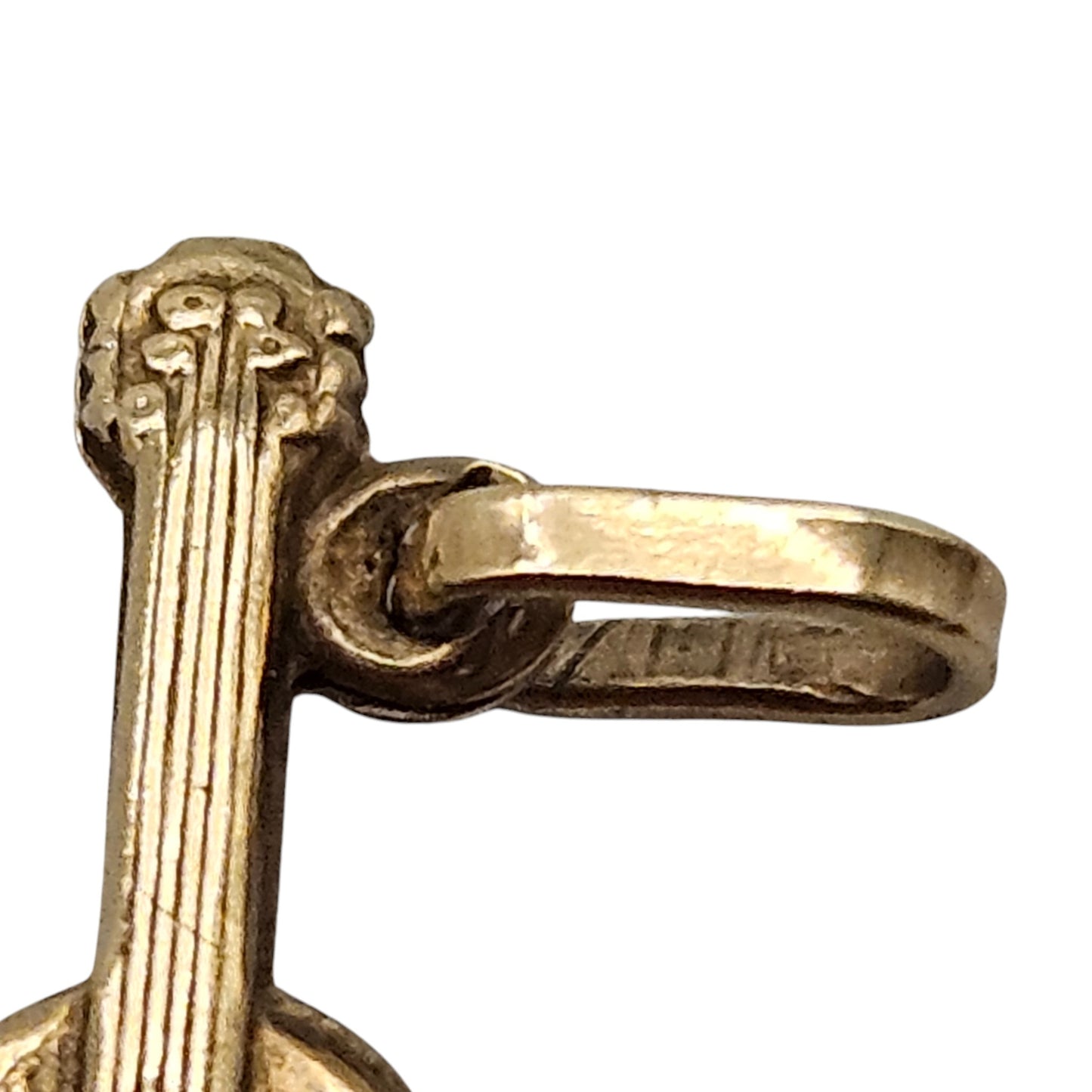 9ct Yellow Gold Violin Charm L 1.5 cm 0.3 g.